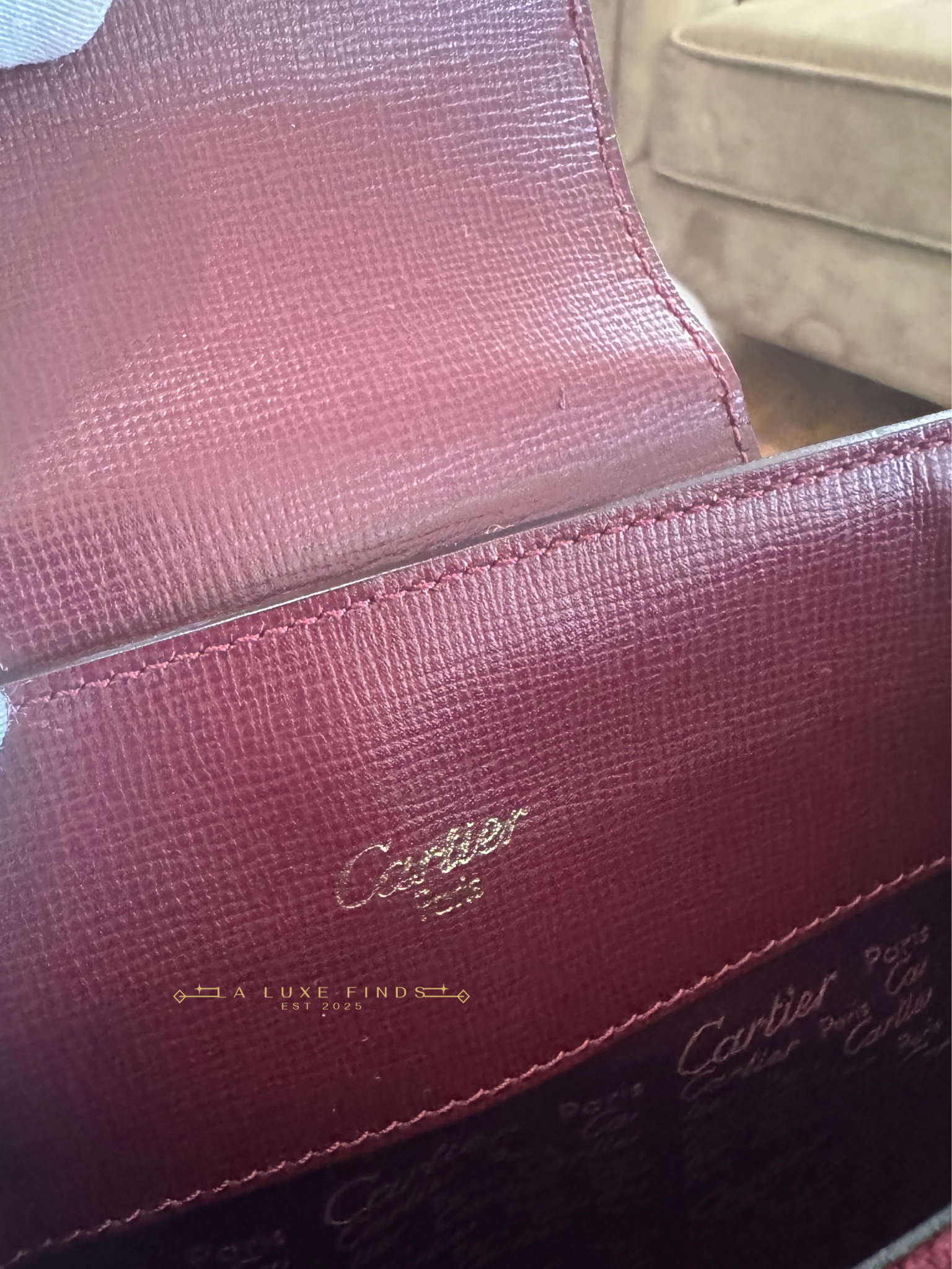 CARTIER Mustline Turn Lock Crossbody Bag