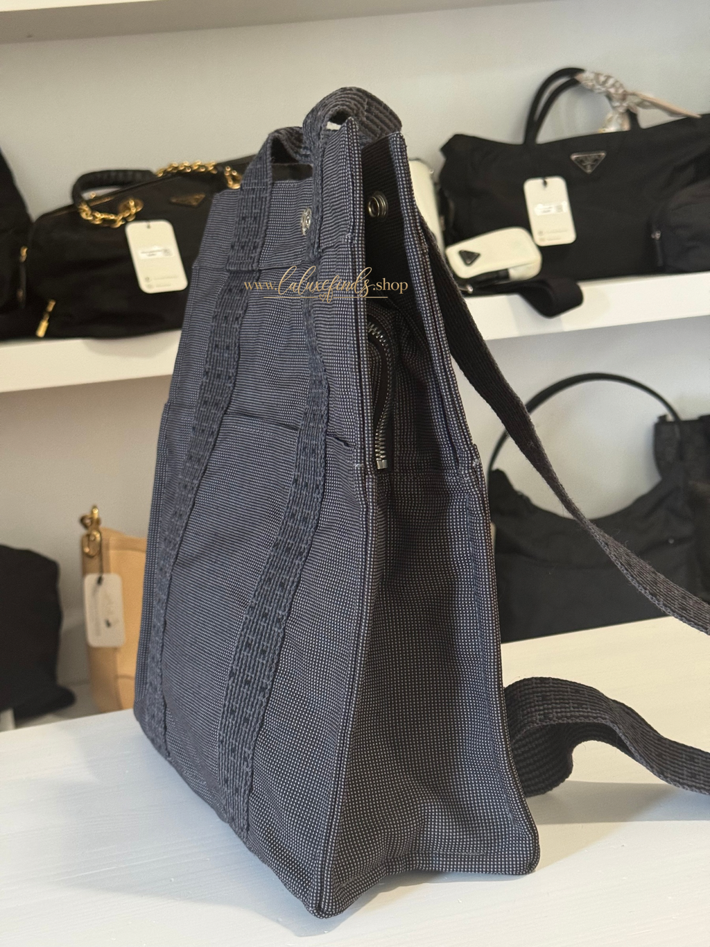 HERMES Toile Herline Backpack