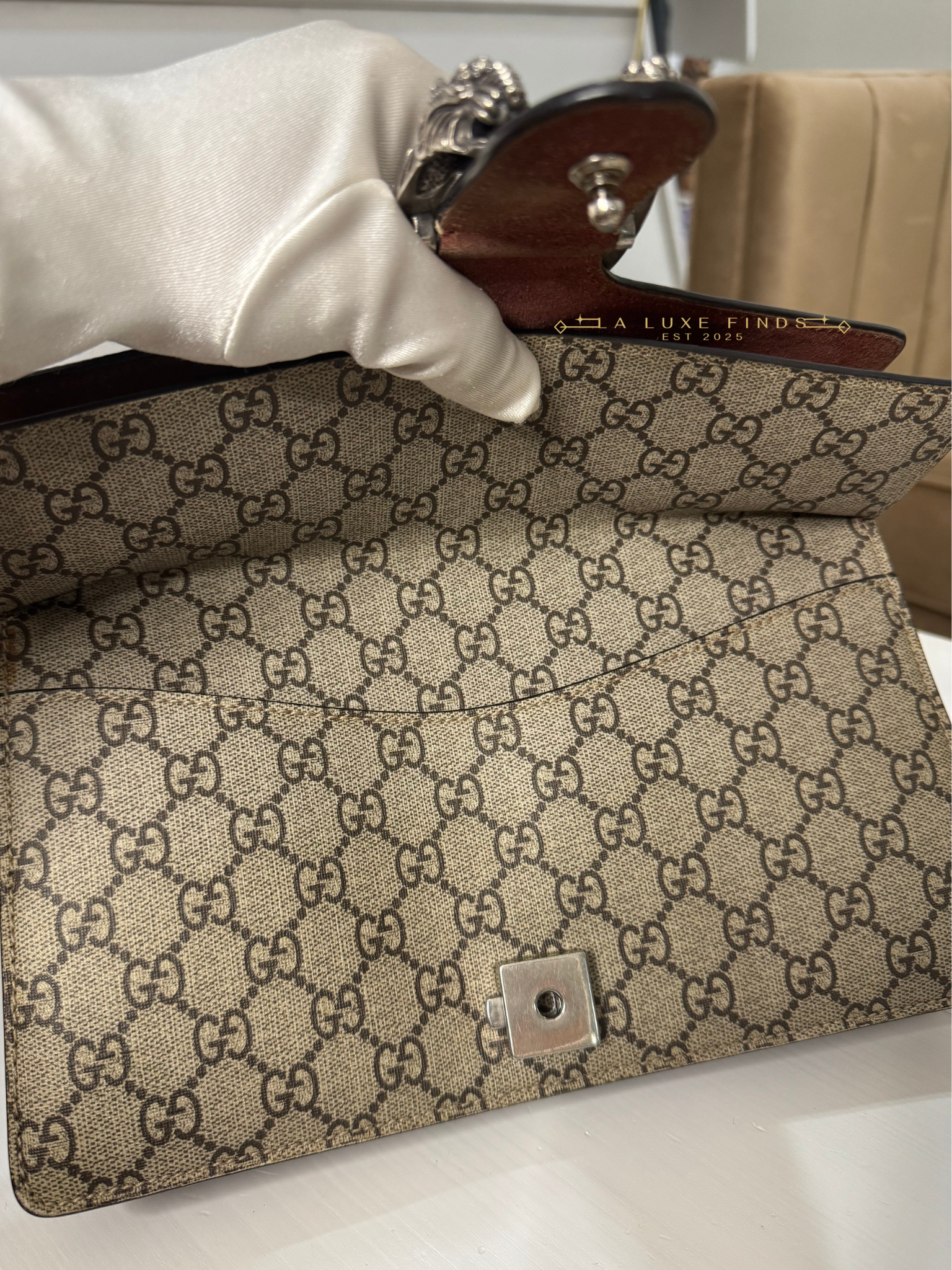 GUCCI Dionysus Bag Blooms Print GG Coated Canvas Small