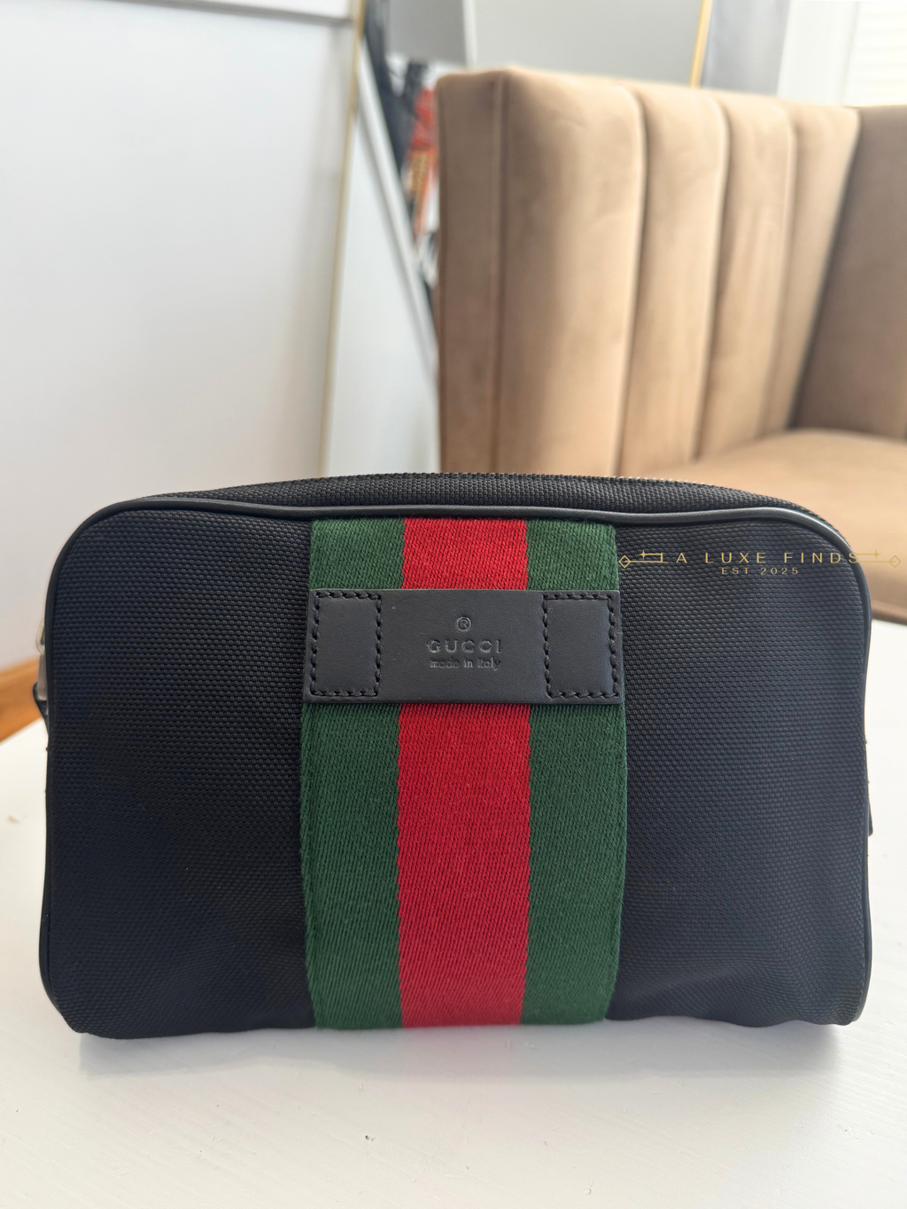 GUCCI Techno Canvas Web Belt Bag