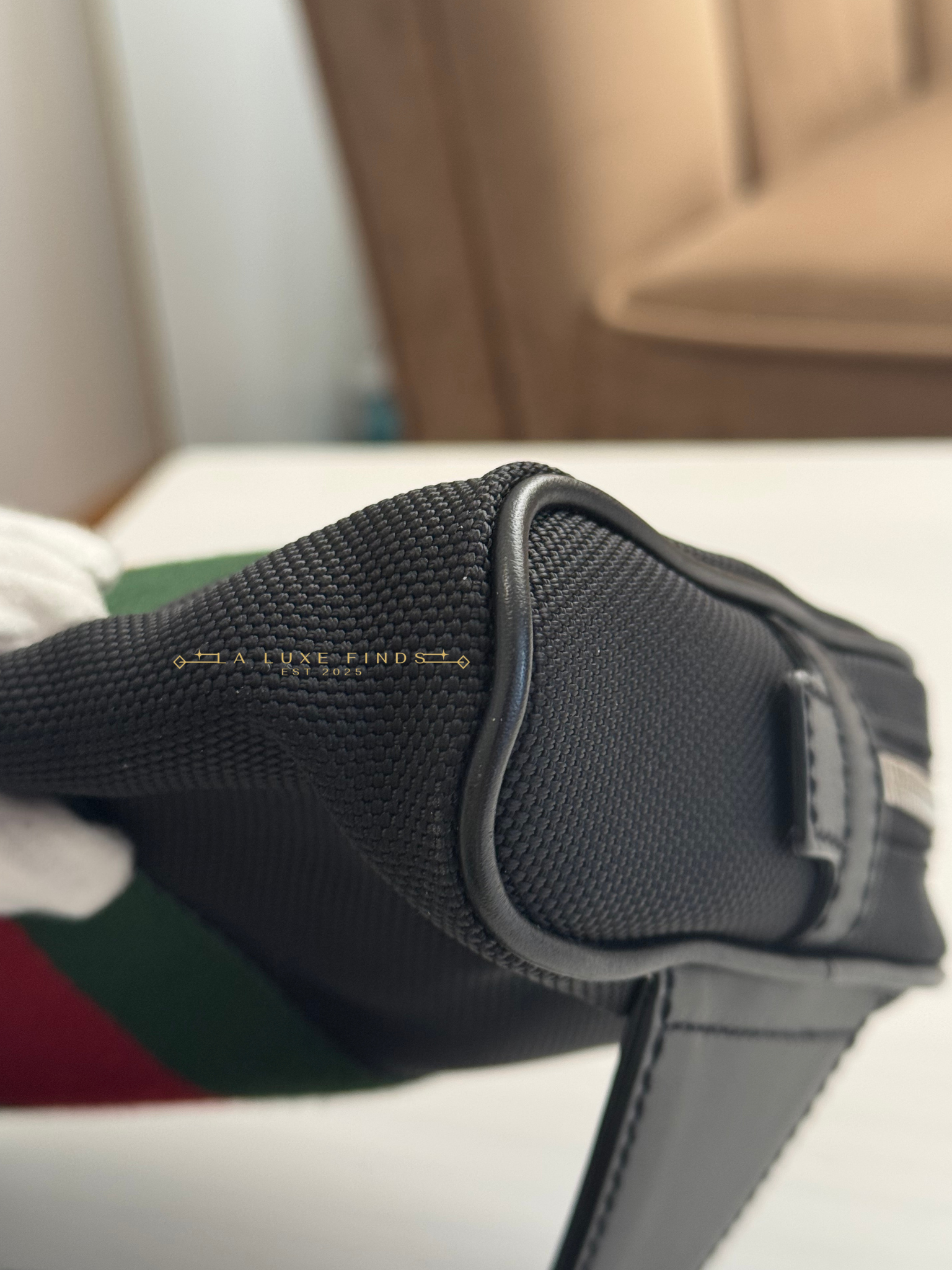 GUCCI Techno Canvas Web Belt Bag