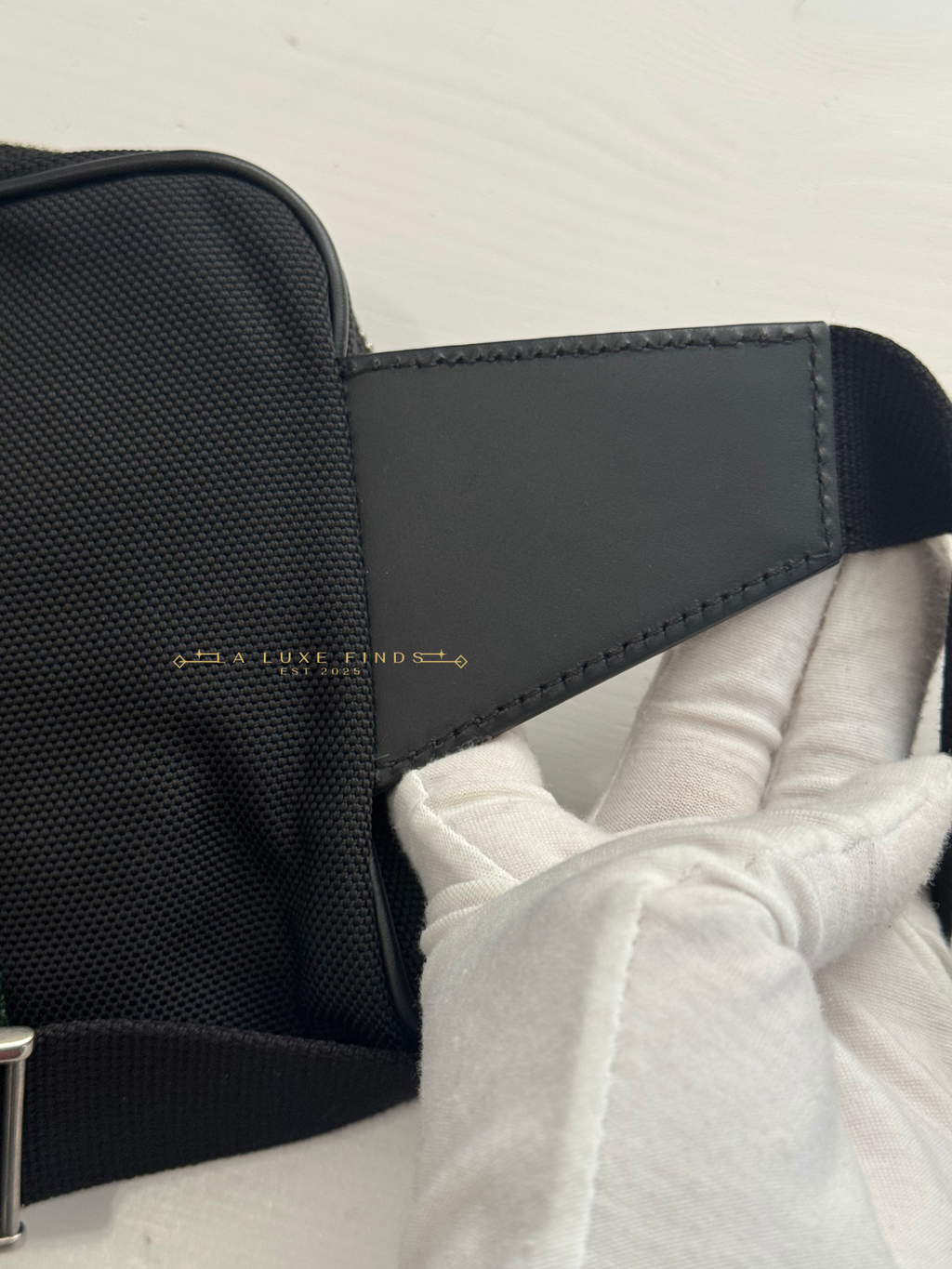 GUCCI Techno Canvas Web Belt Bag