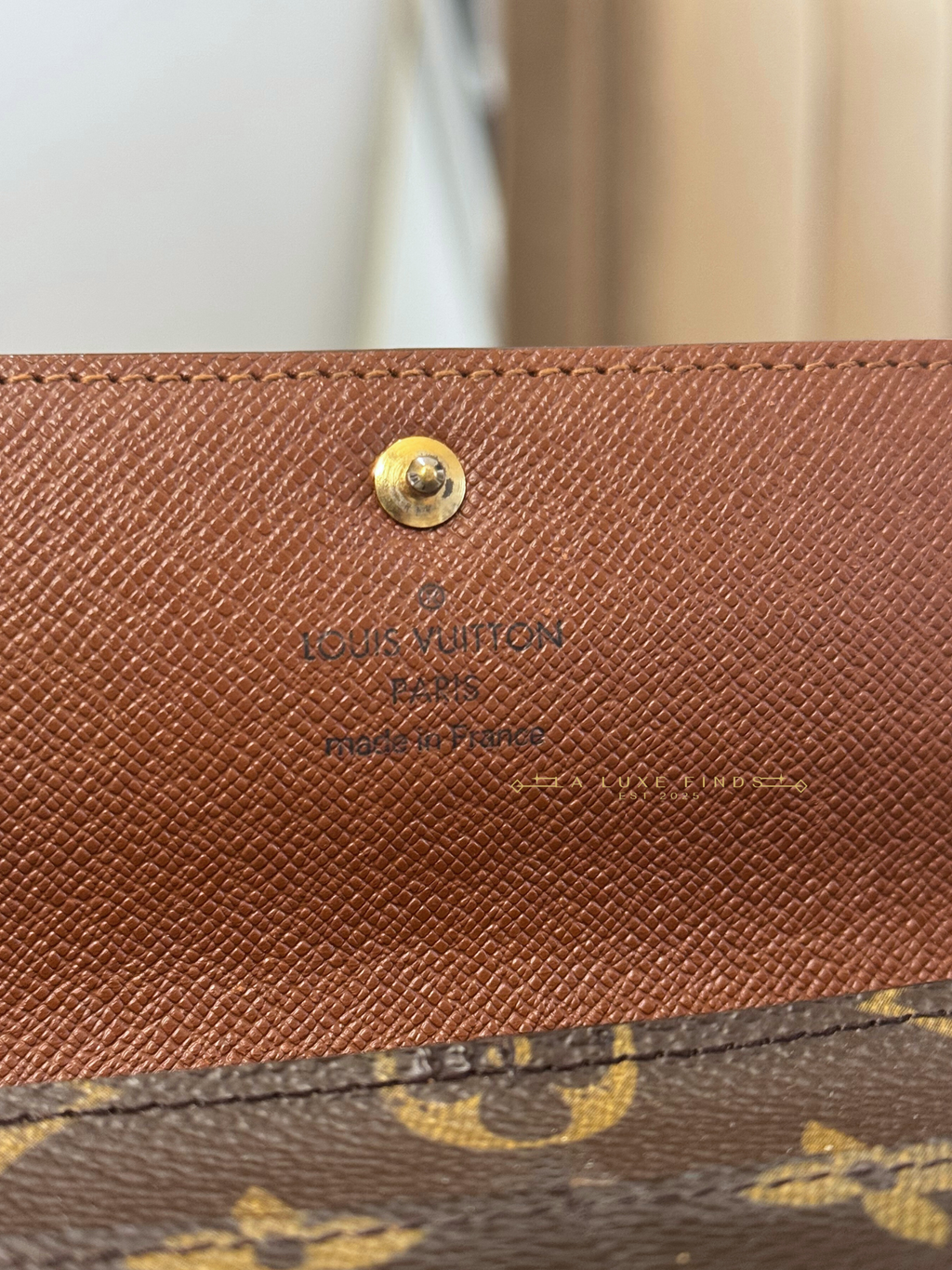 LOUIS VUITTON Monogram Portefeuille Sarah Long Wallet