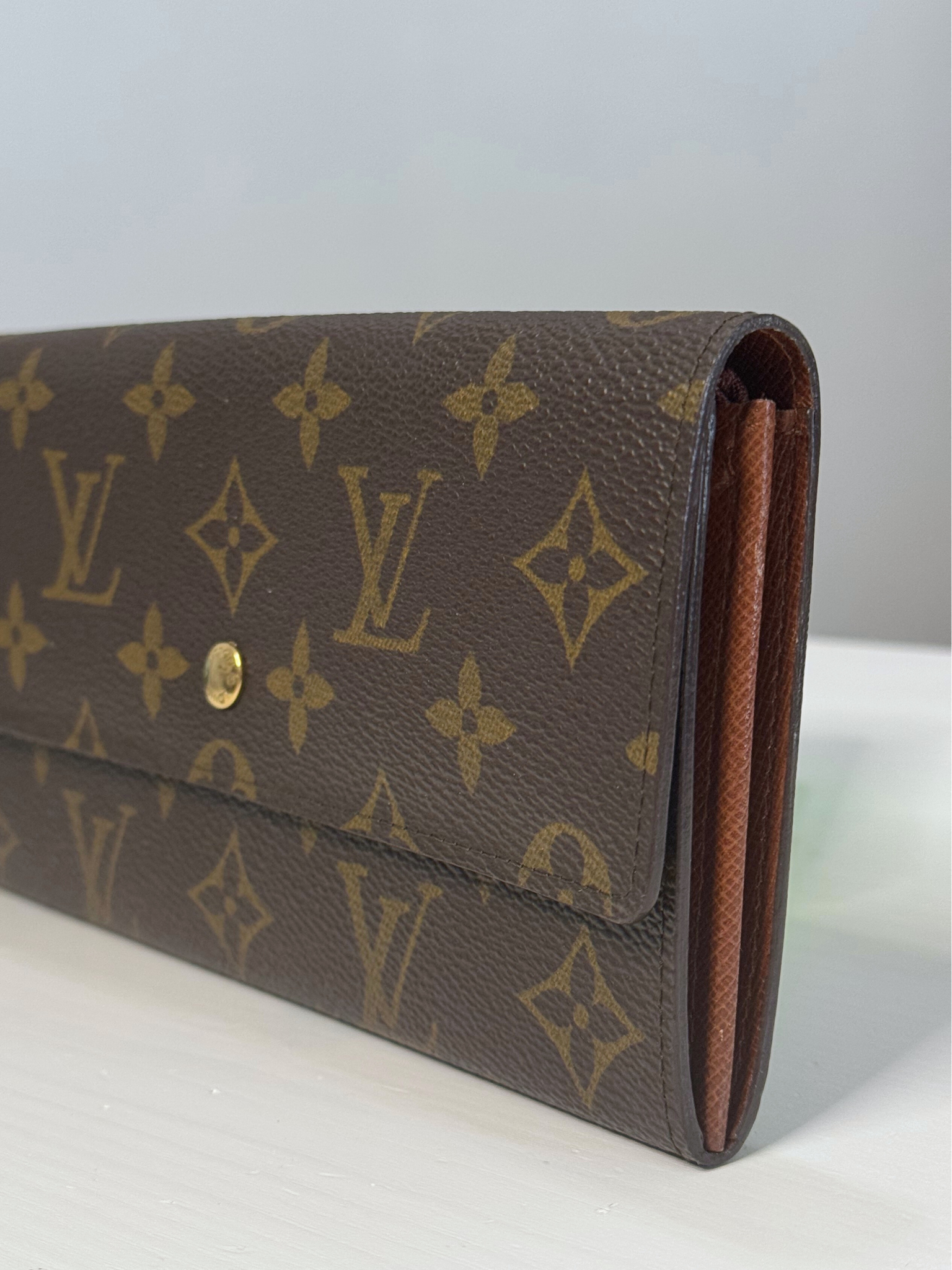 LOUIS VUITTON Monogram Portefeuille Bill Sarah  Long Wallet