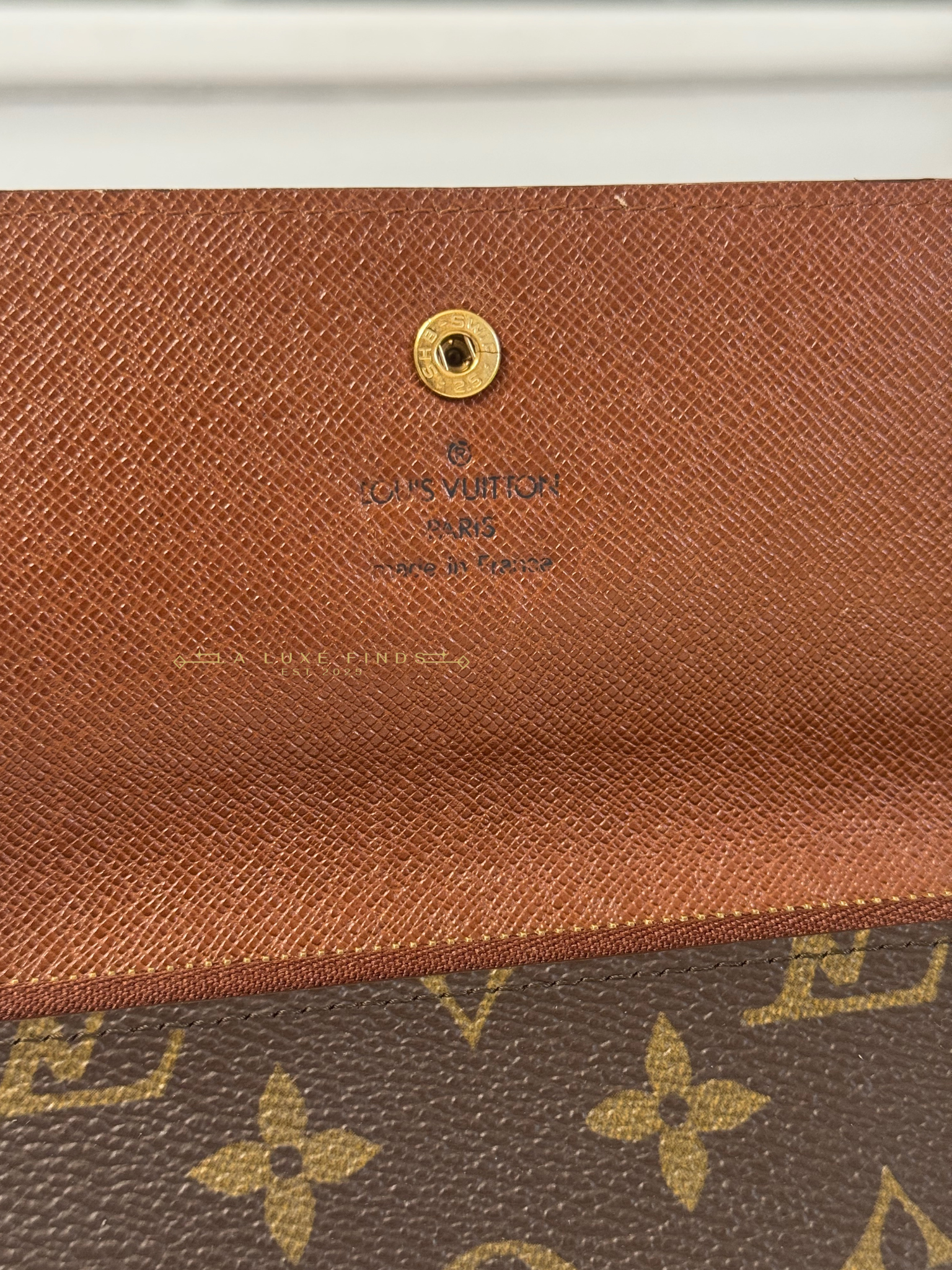 LOUIS VUITTON Monogram Portefeuille Bill Sarah  Long Wallet