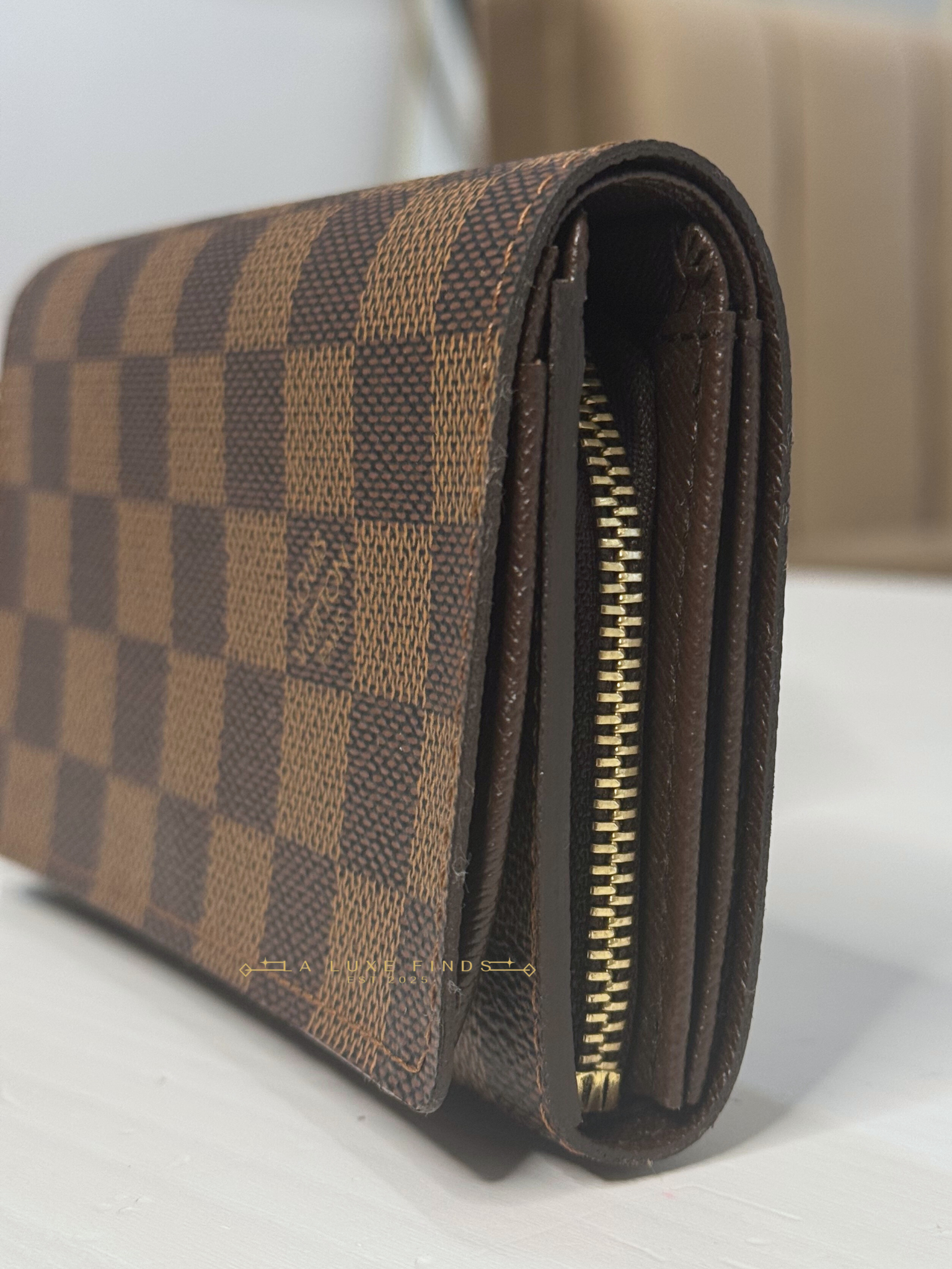 LOUIS VUITTON Damier Ebene Compact Wallet