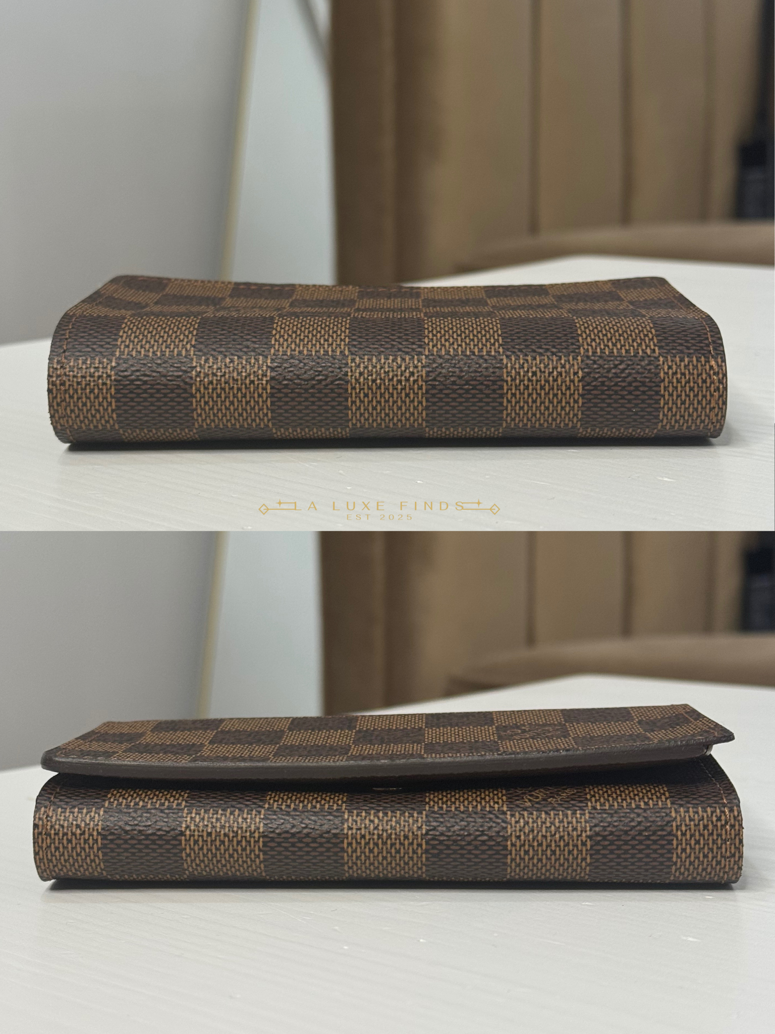LOUIS VUITTON Damier Ebene Compact Wallet