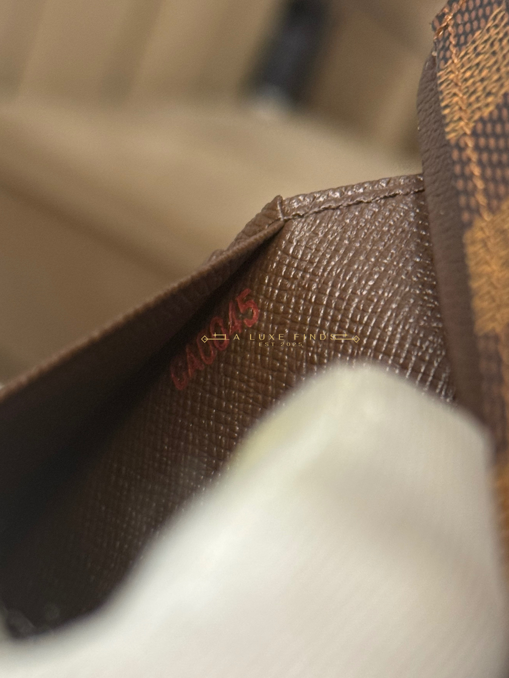 LOUIS VUITTON Damier Ebene Compact Wallet