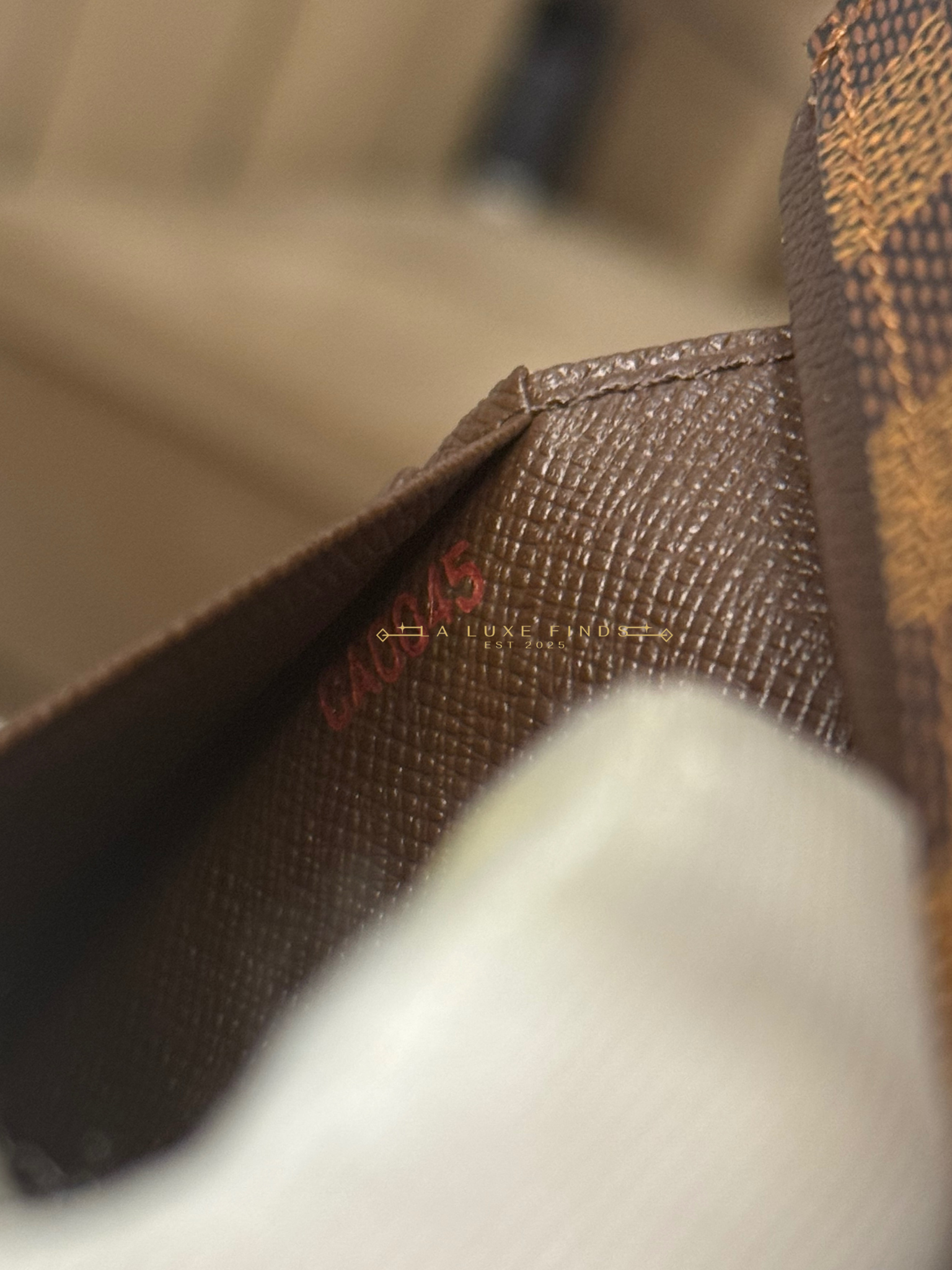 LOUIS VUITTON Damier Ebene Compact Wallet