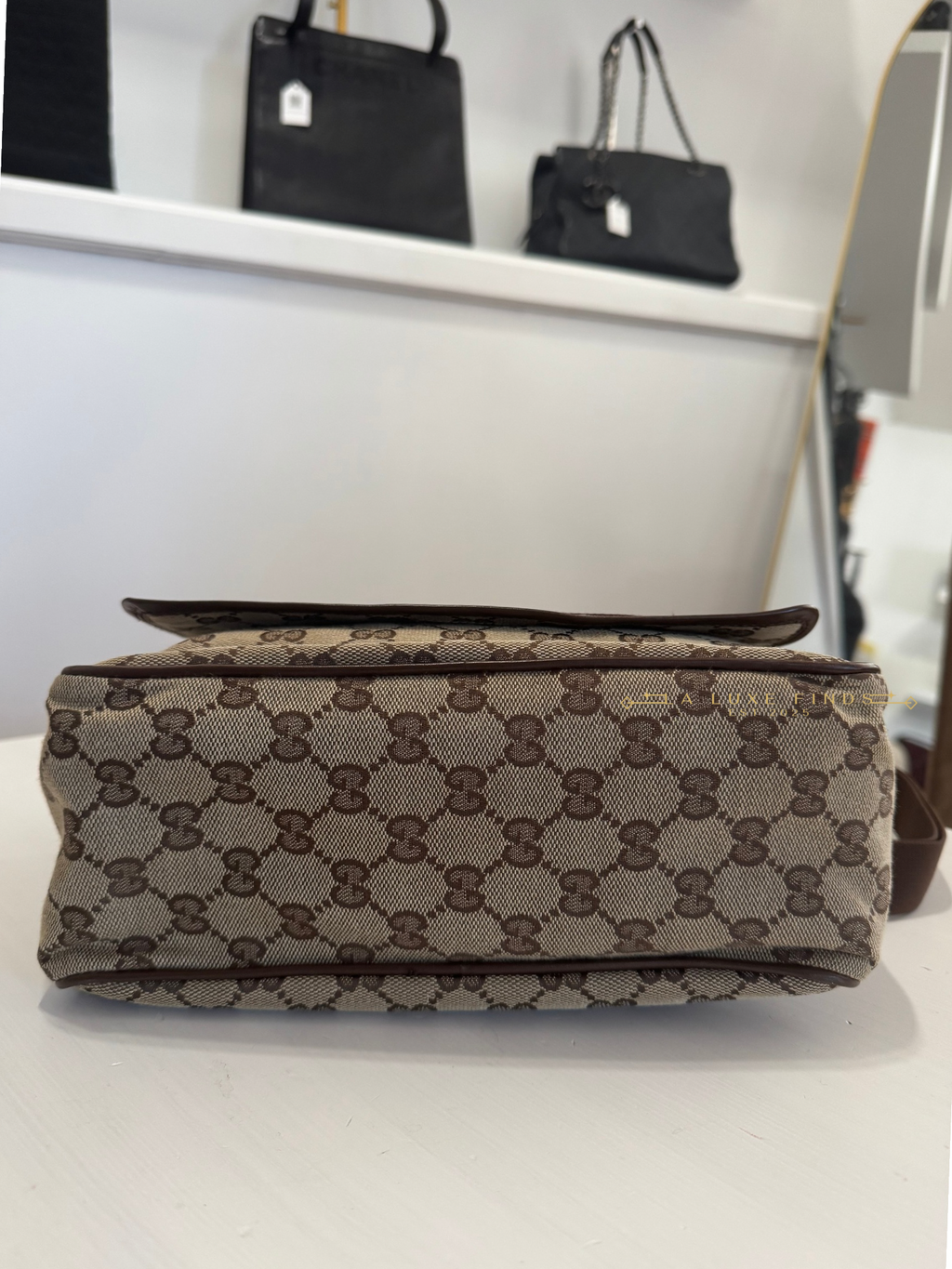GUCCI Canvas Messenger Bag