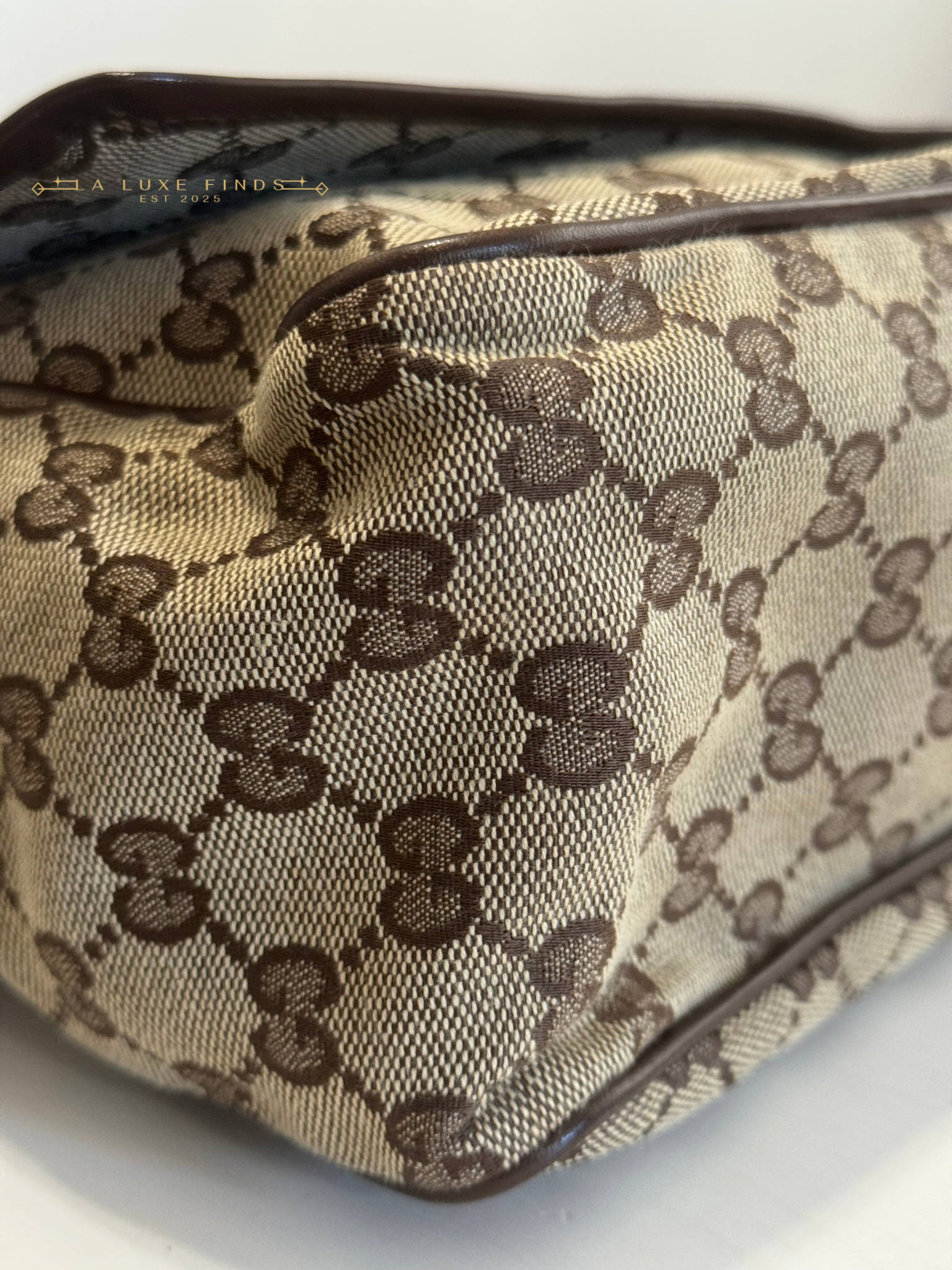 GUCCI Canvas Messenger Bag