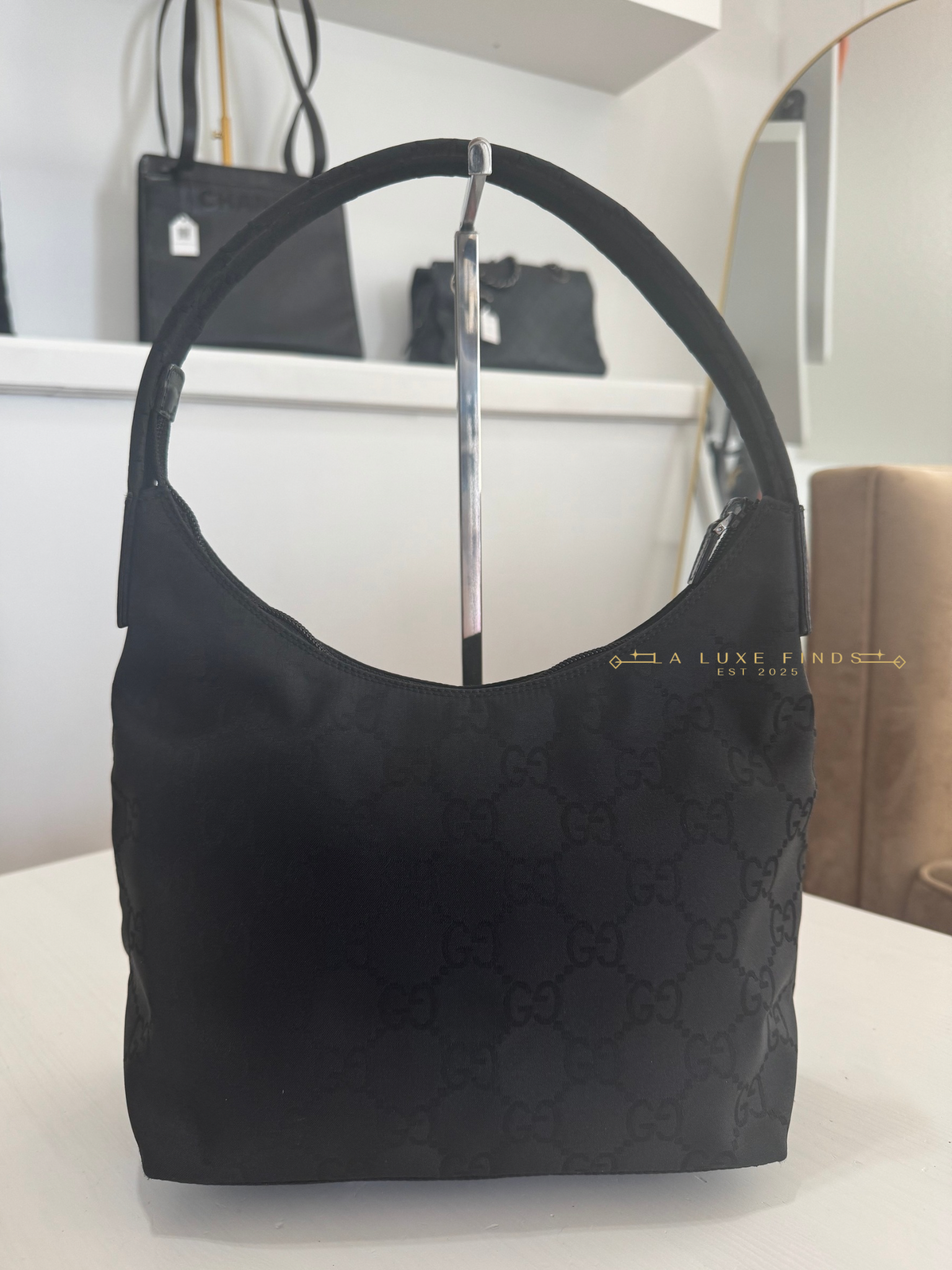 GUCCI GG Nylon Shoulder Bag