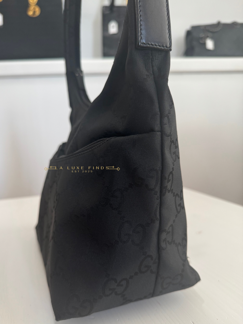 GUCCI GG Nylon Shoulder Bag