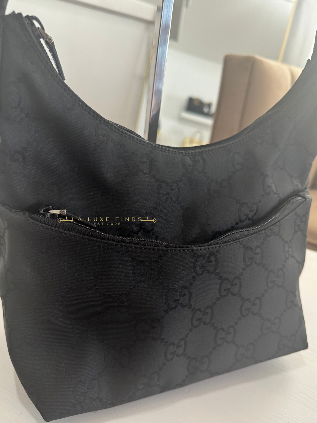 GUCCI GG Nylon Shoulder Bag