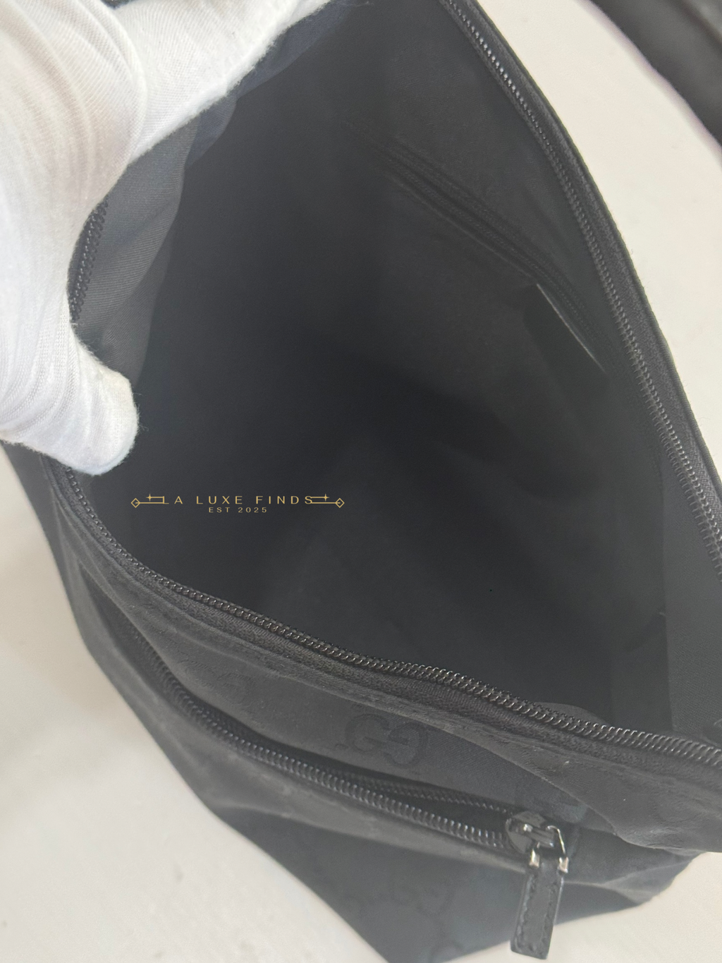 GUCCI GG Nylon Shoulder Bag