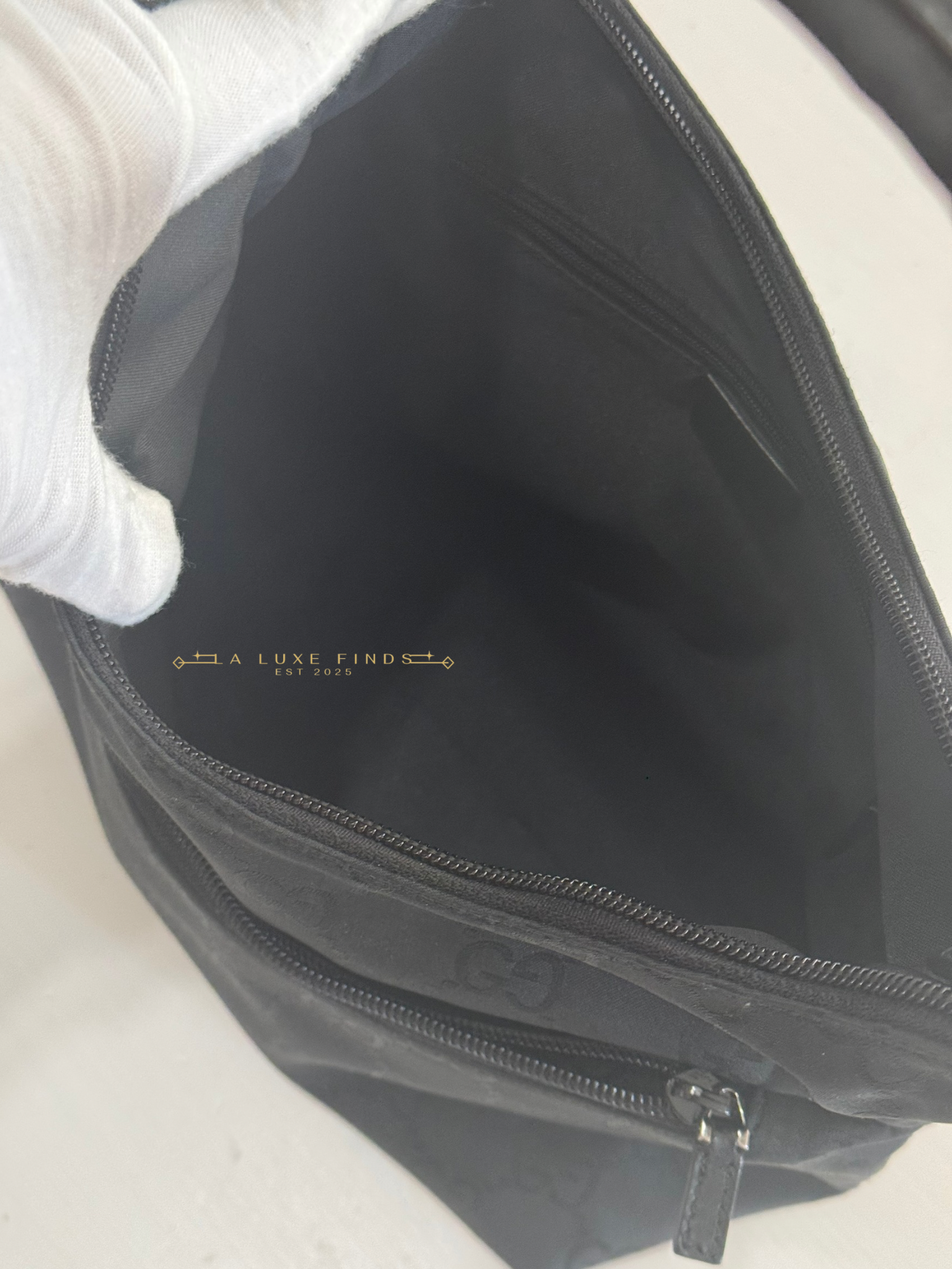 GUCCI GG Nylon Shoulder Bag