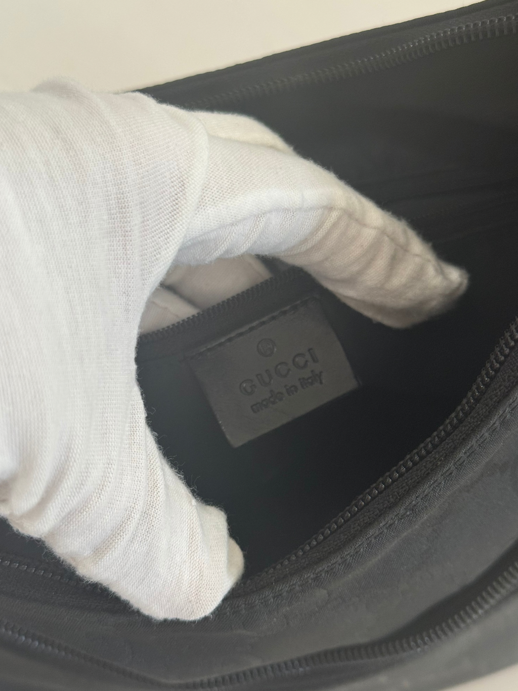 GUCCI GG Nylon Shoulder Bag