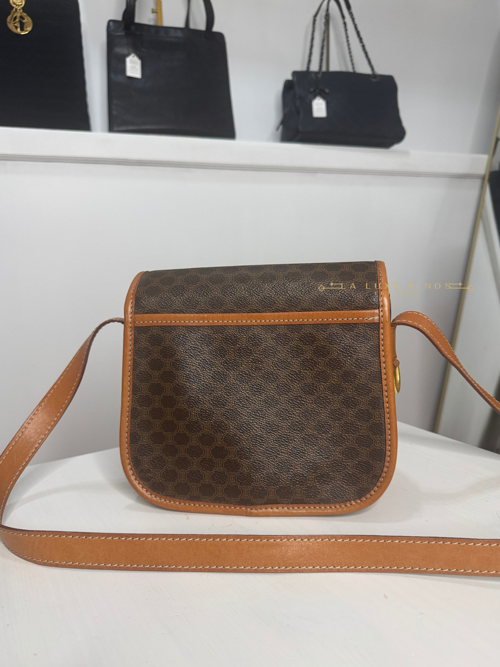 CELINE Macadam Crossbody Bag