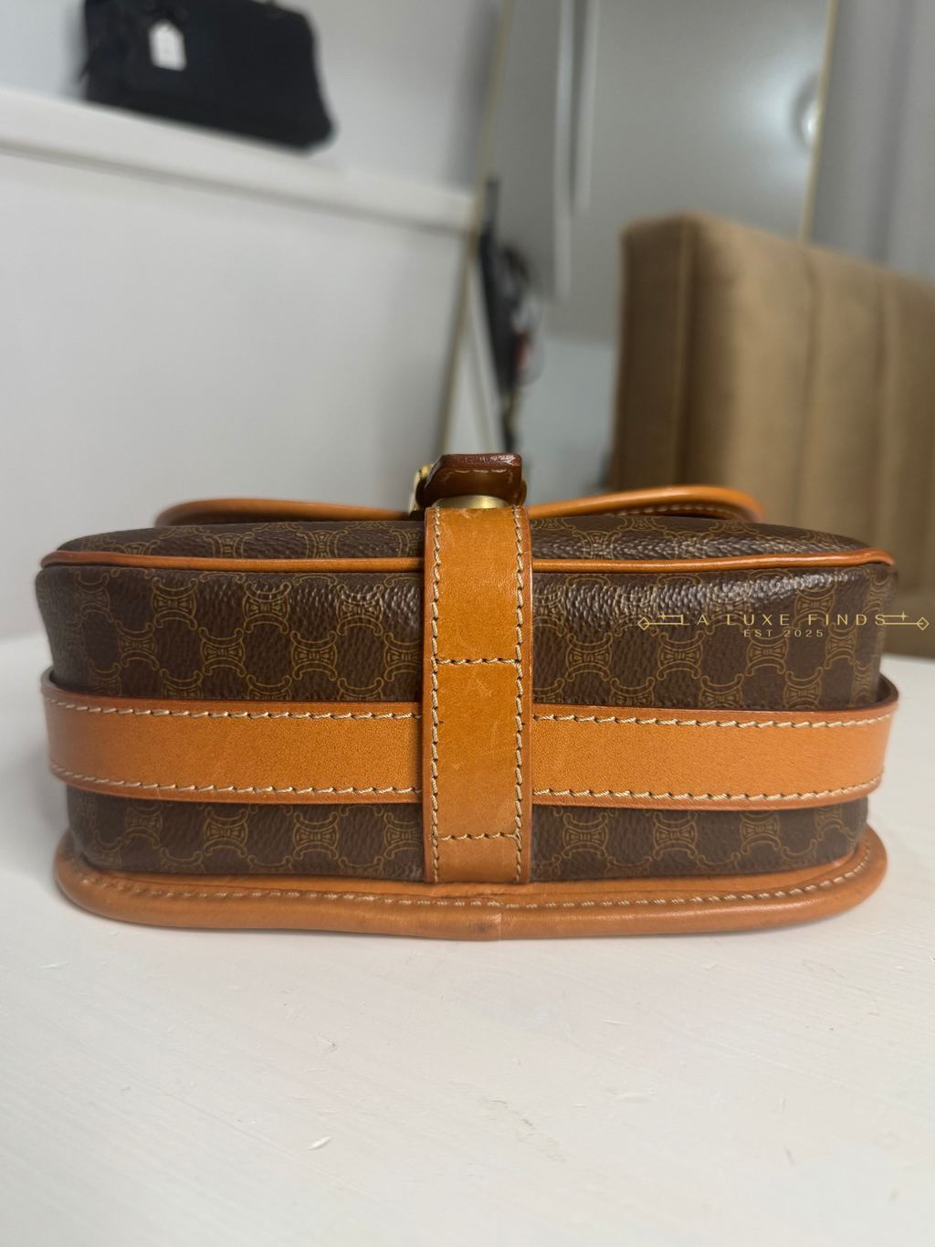 CELINE Macadam Crossbody Bag