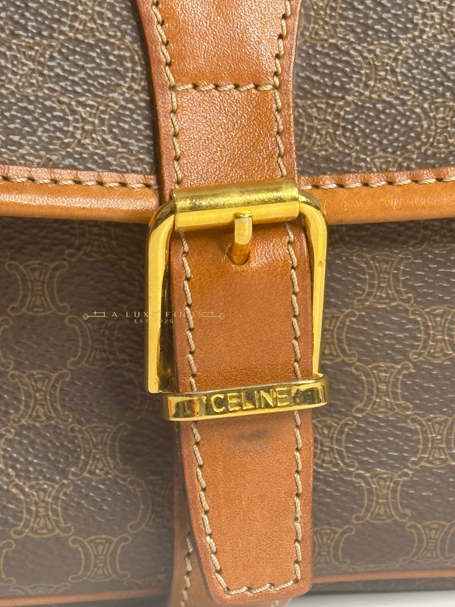 CELINE Macadam Crossbody Bag
