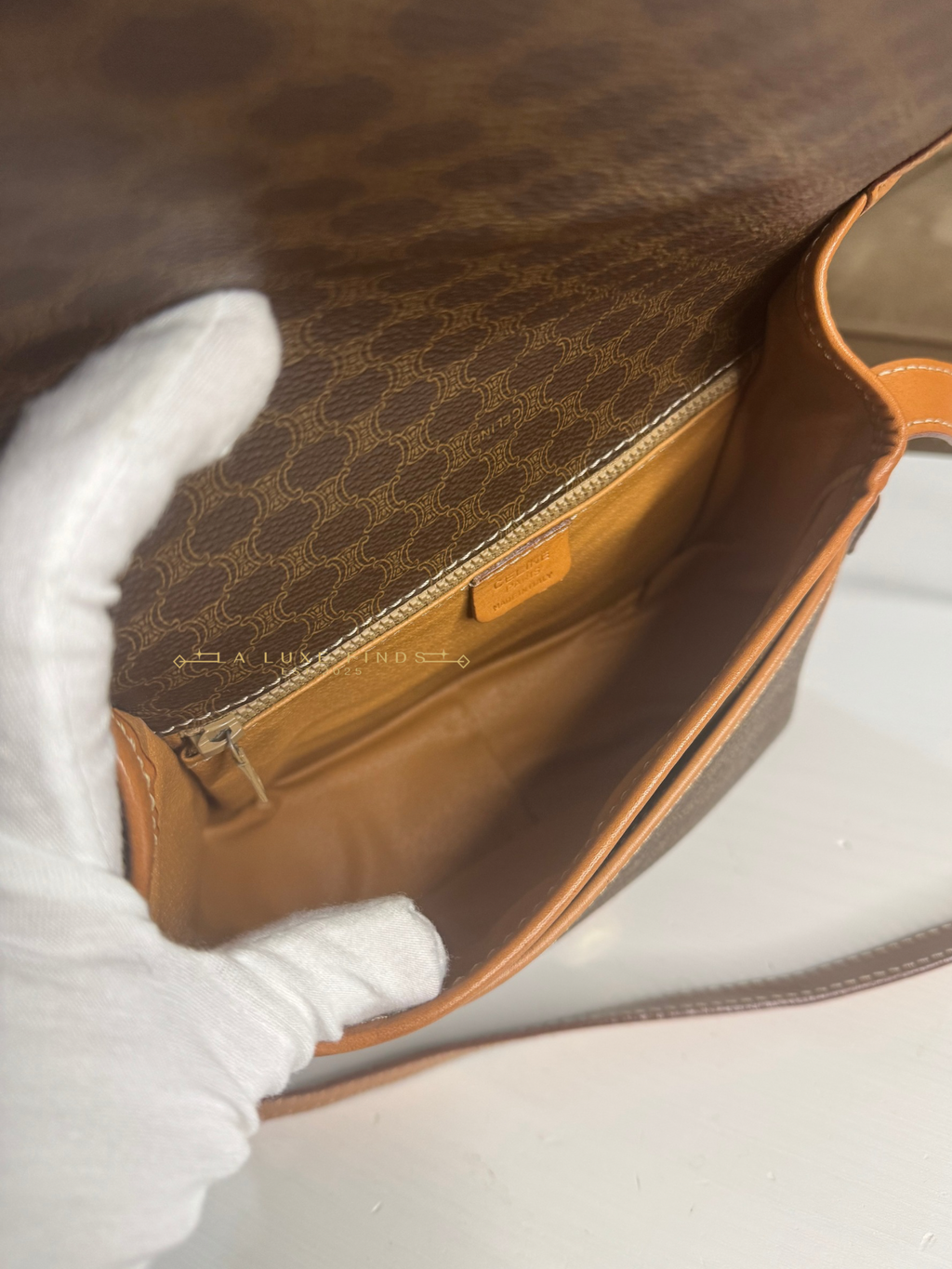 CELINE Macadam Crossbody Bag