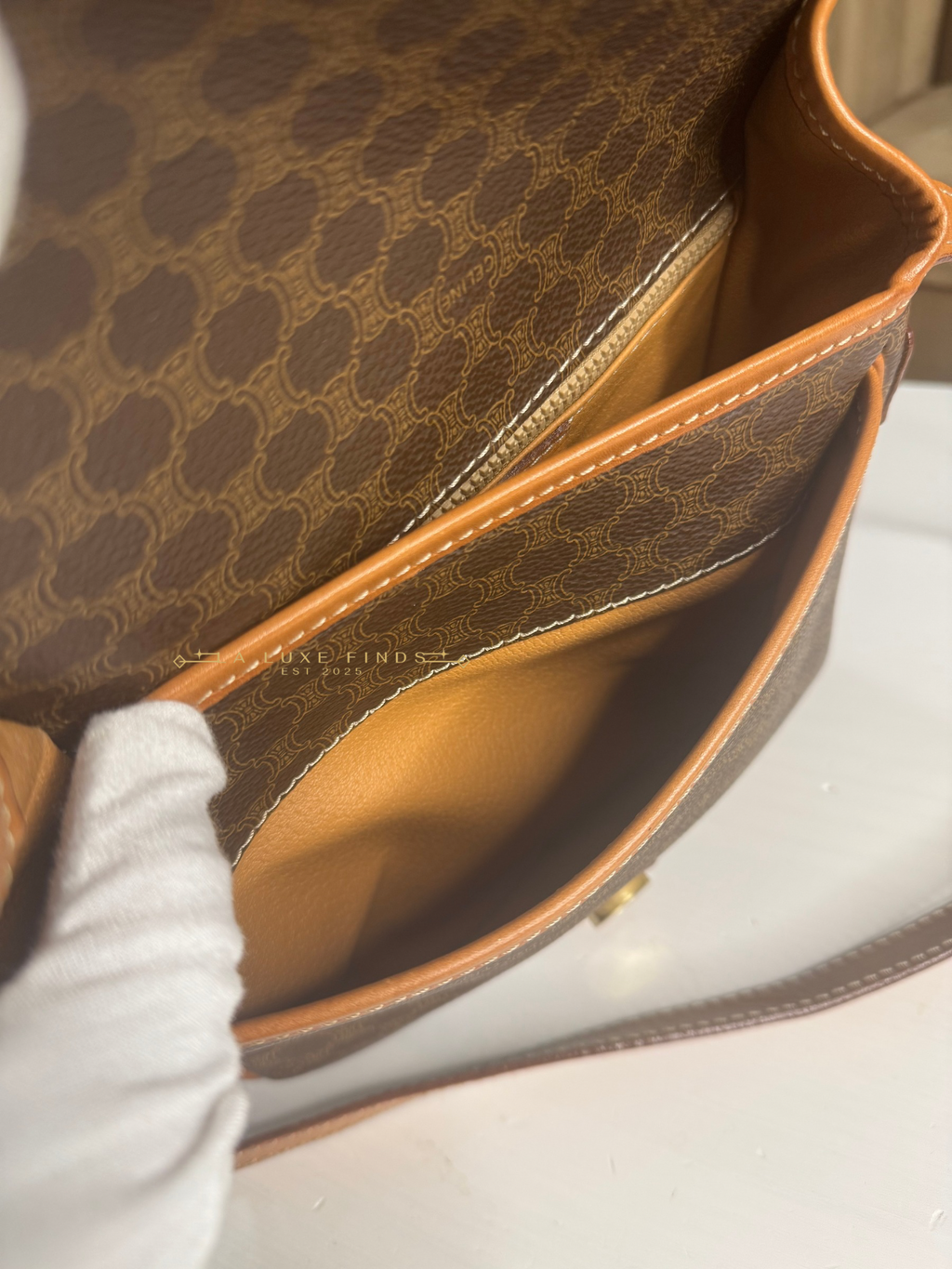 CELINE Macadam Crossbody Bag
