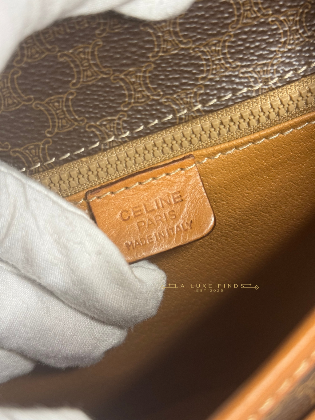 CELINE Macadam Crossbody Bag