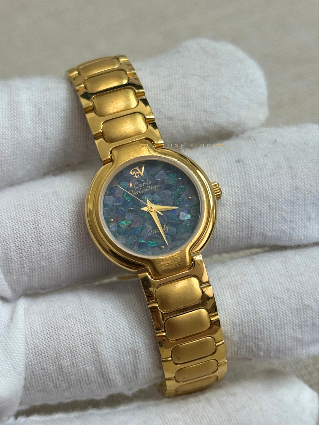 CARLO VALENTINO 22mm Bleu Opal Women's Watch