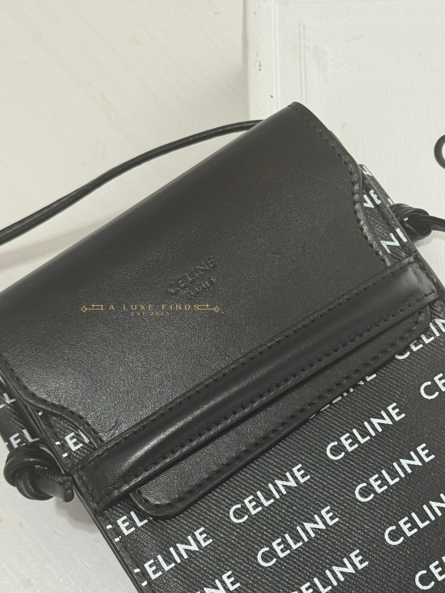 CELINE Logo Phone Pouch