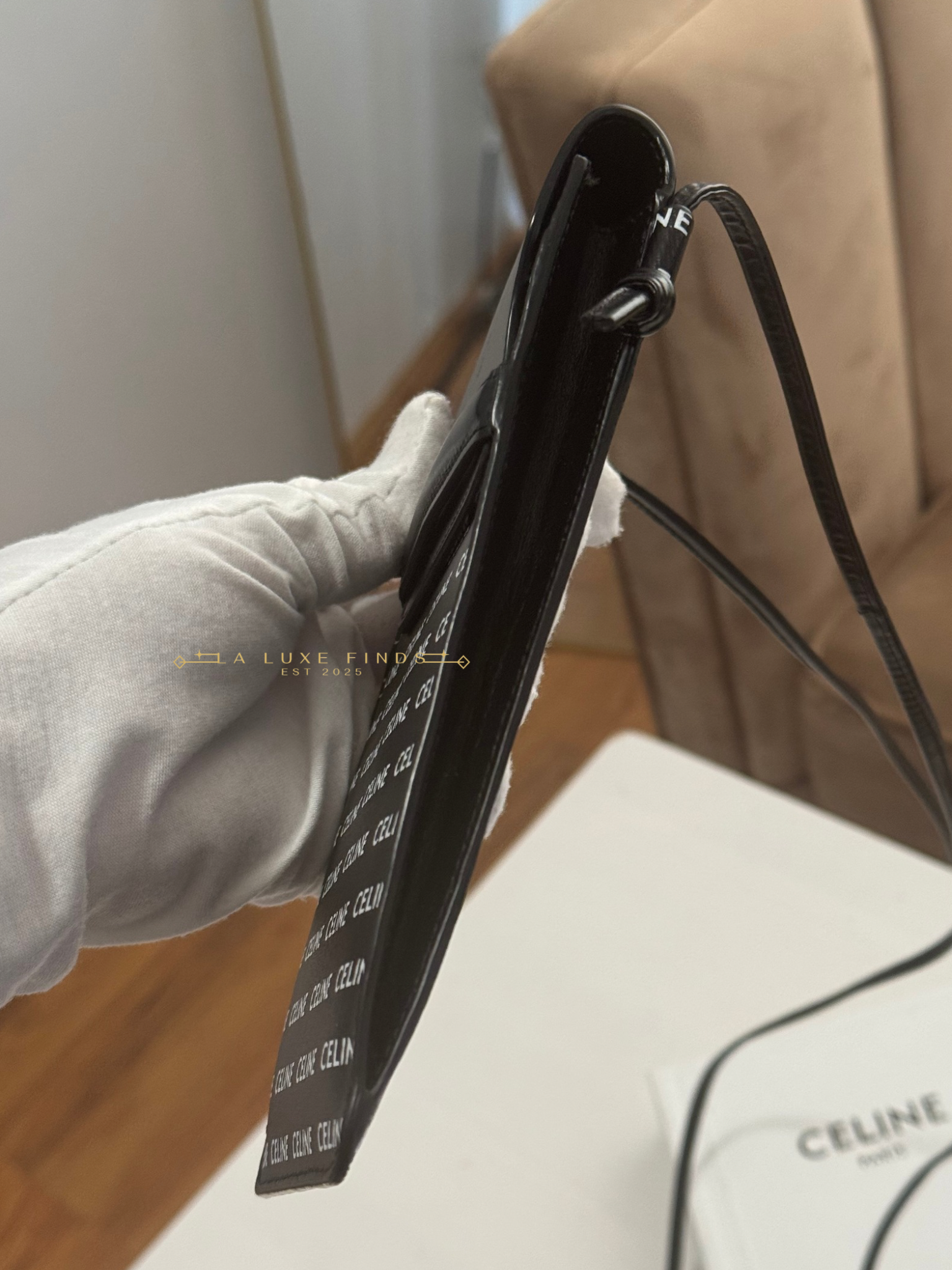 CELINE Logo Phone Pouch