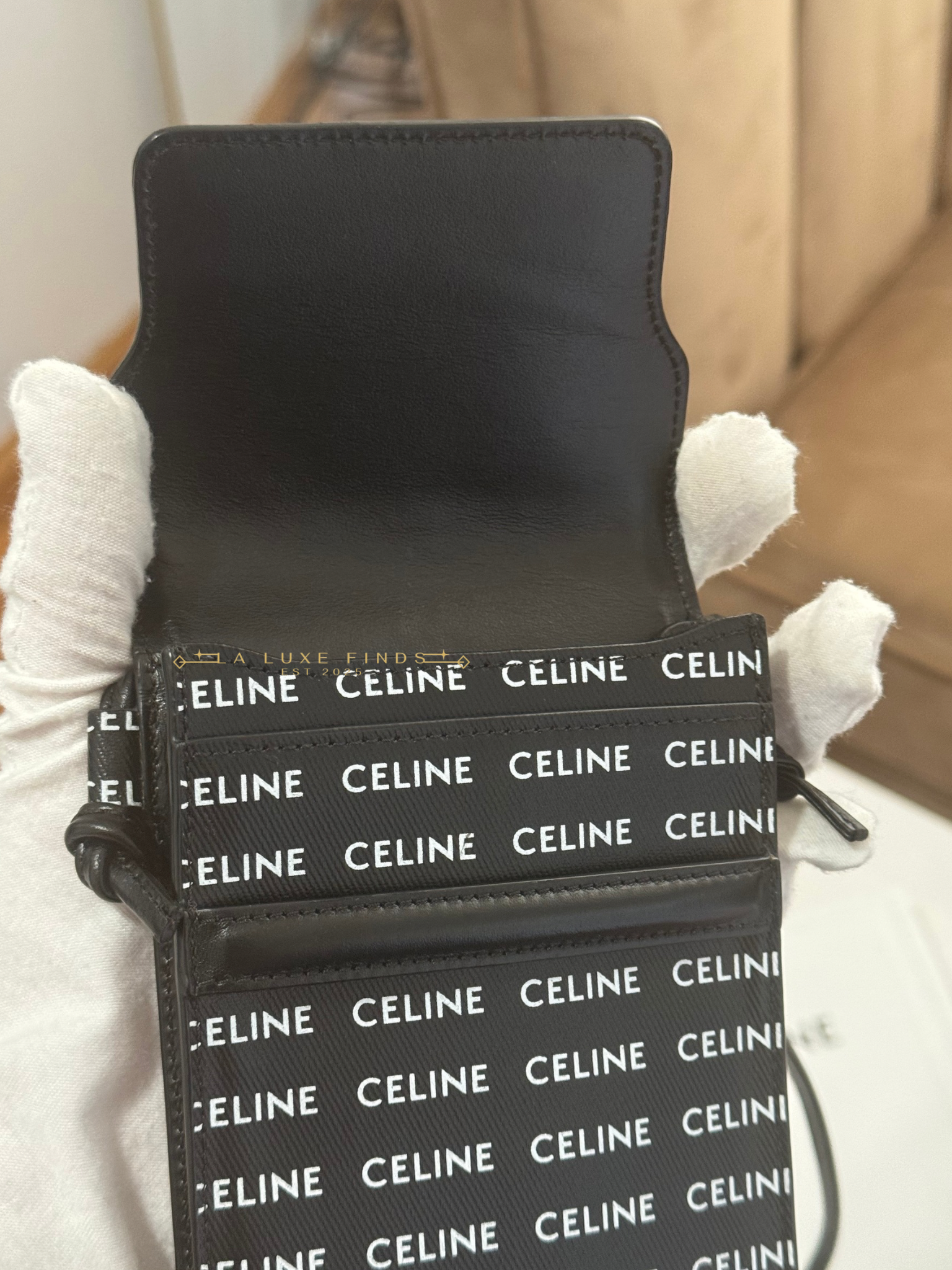 CELINE Logo Phone Pouch