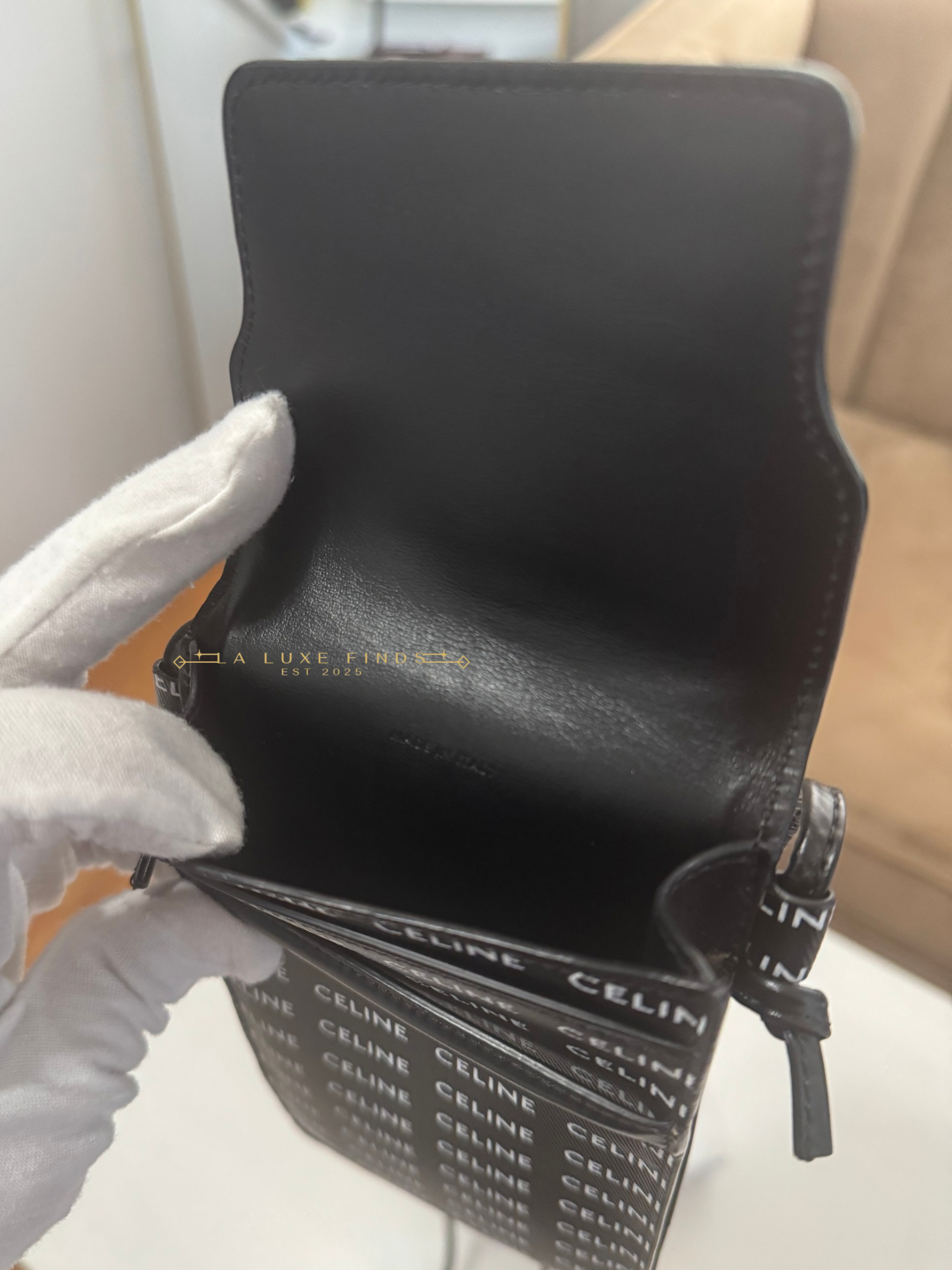 CELINE Logo Phone Pouch