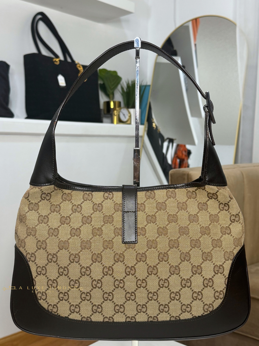 GUCCI Jackie Sherry Line Shoulder Bag