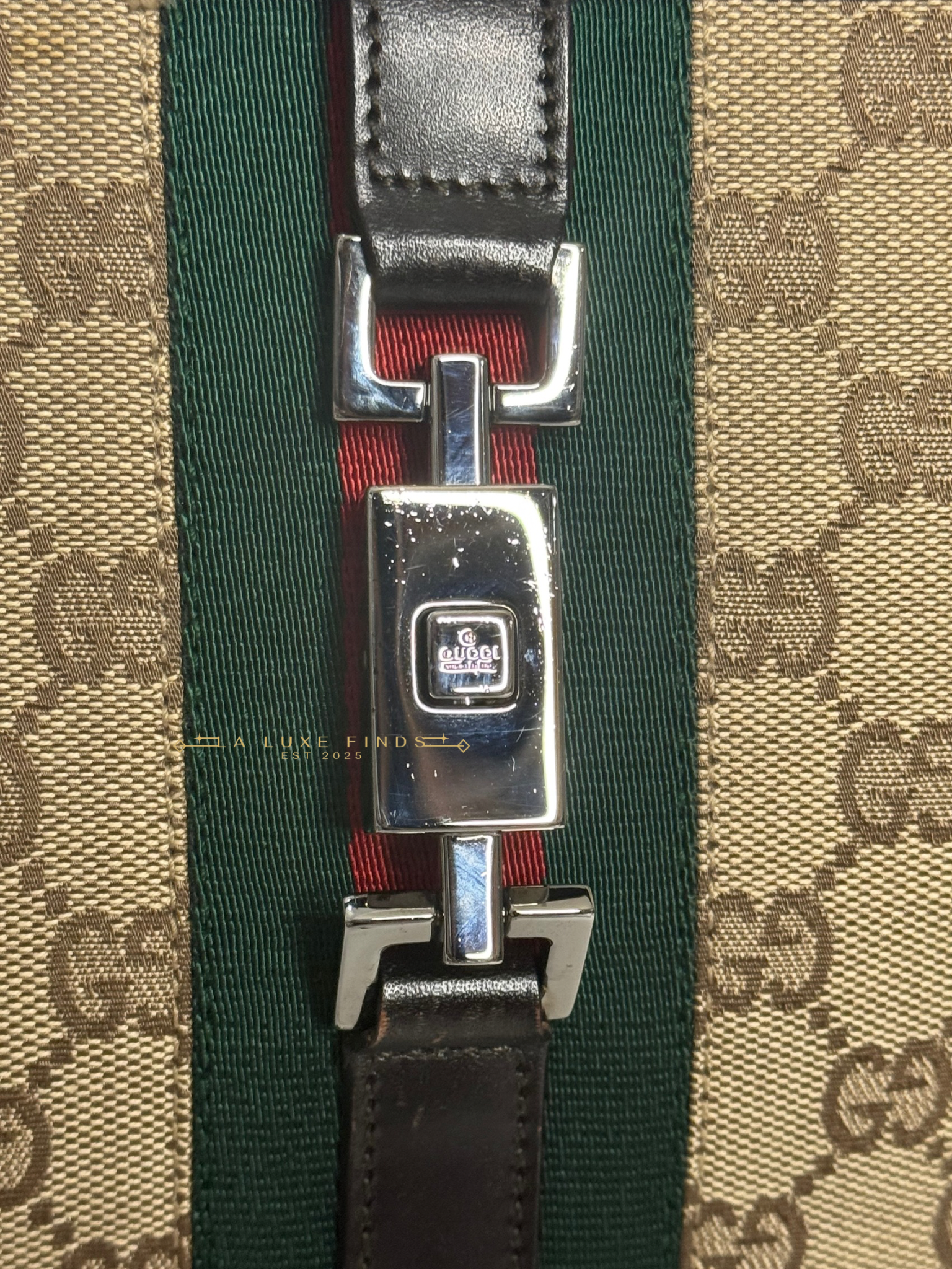 GUCCI Jackie Sherry Line Shoulder Bag