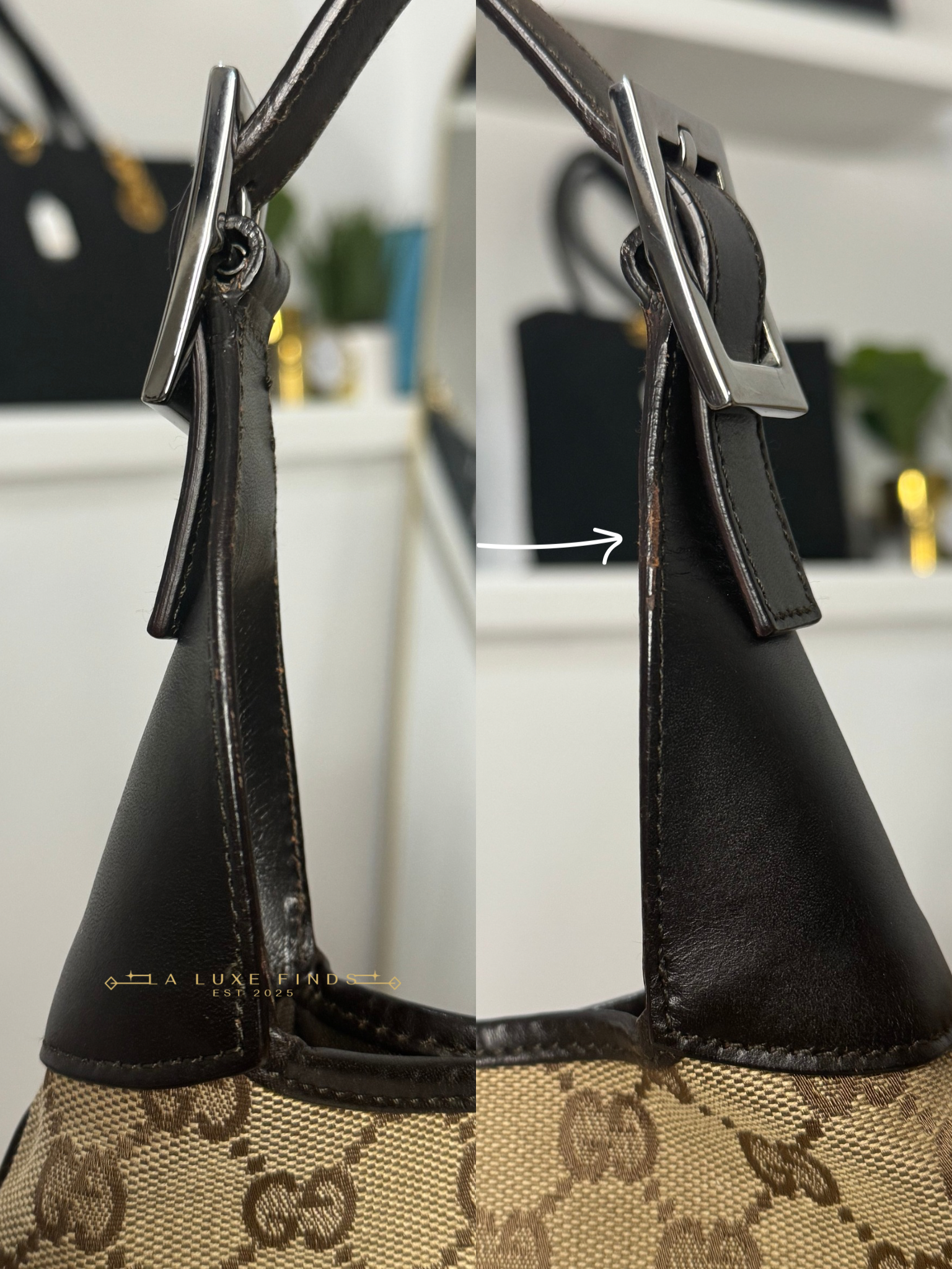 GUCCI Jackie Sherry Line Shoulder Bag