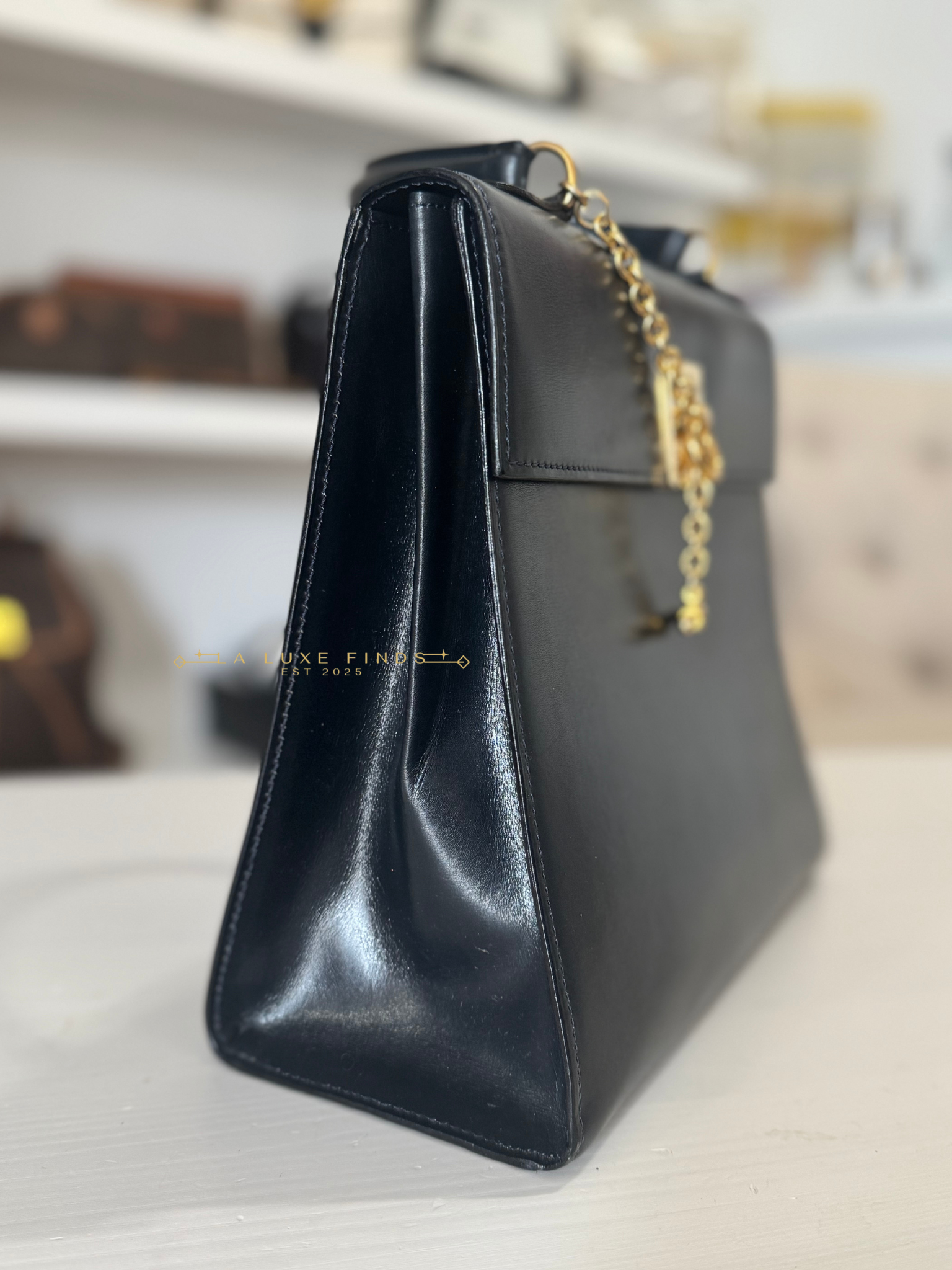 CELINE Gancini Top Handle