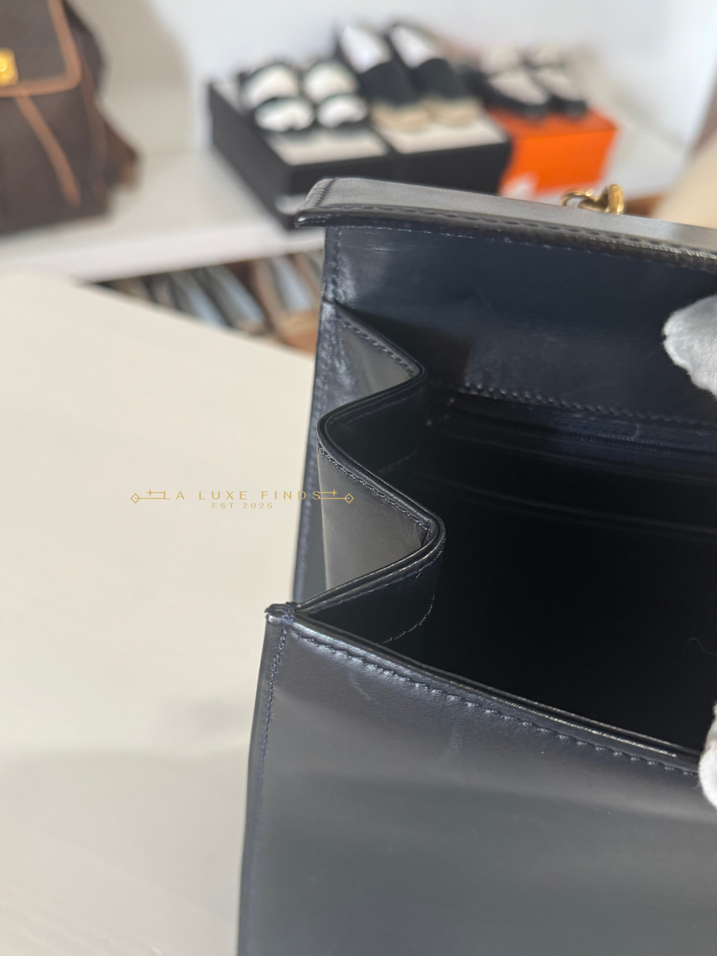 CELINE Gancini Top Handle