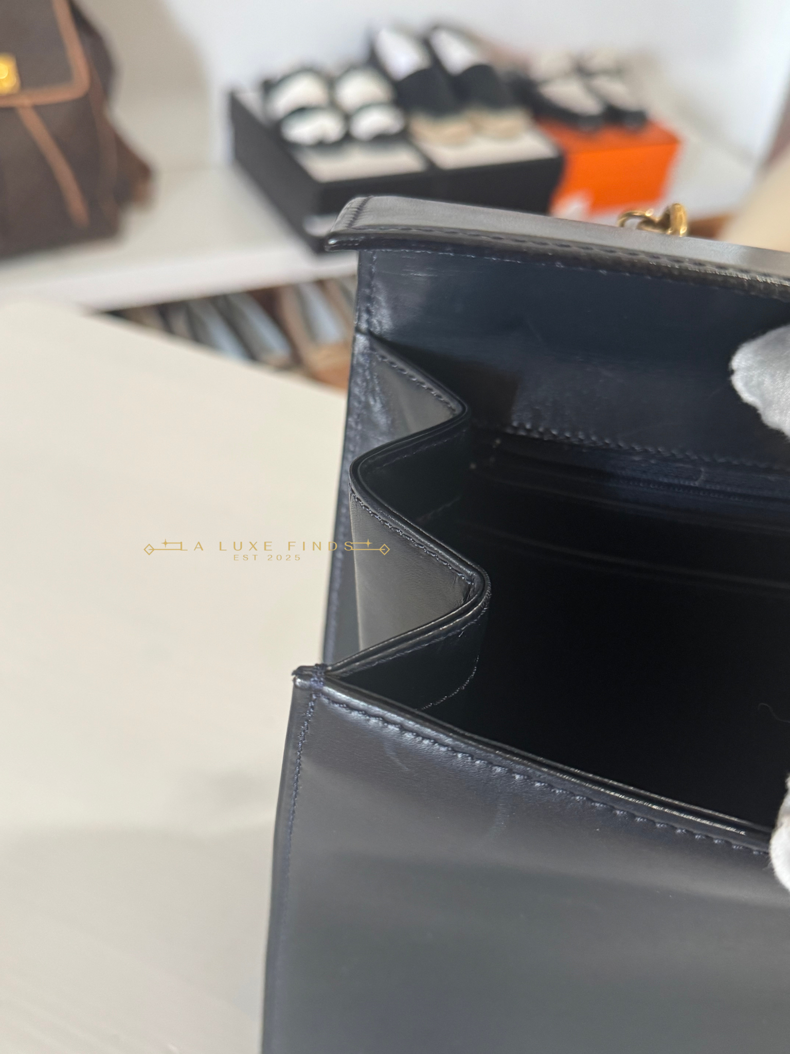 CELINE Gancini Top Handle