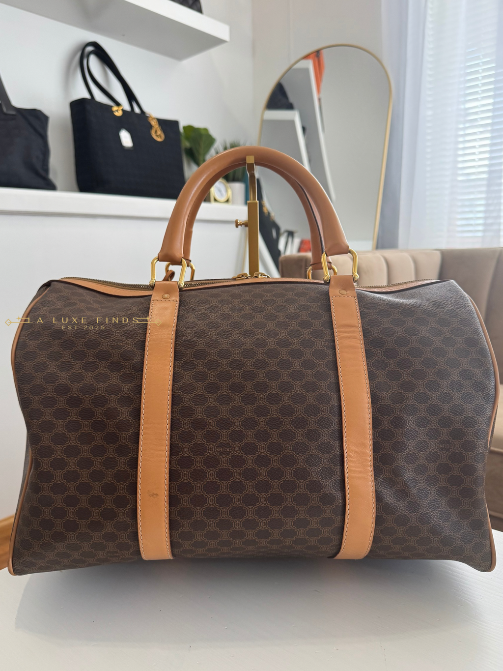 CELINE Macadam Boston Bag 40