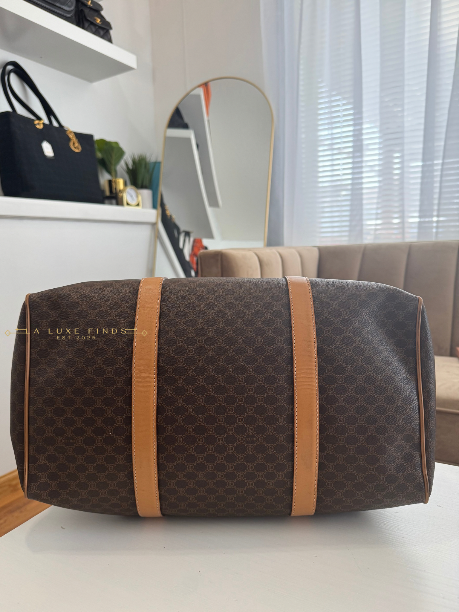 CELINE Macadam Boston Bag 40