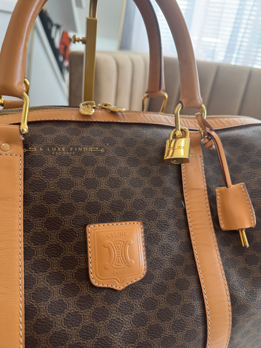 CELINE Macadam Boston Bag 40