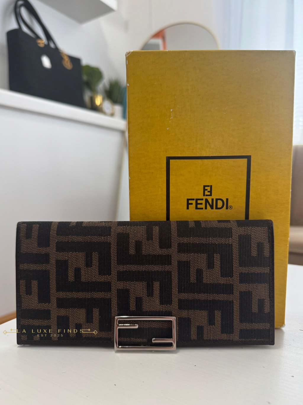 FENDI Zucca Bi-fold Long Wallet