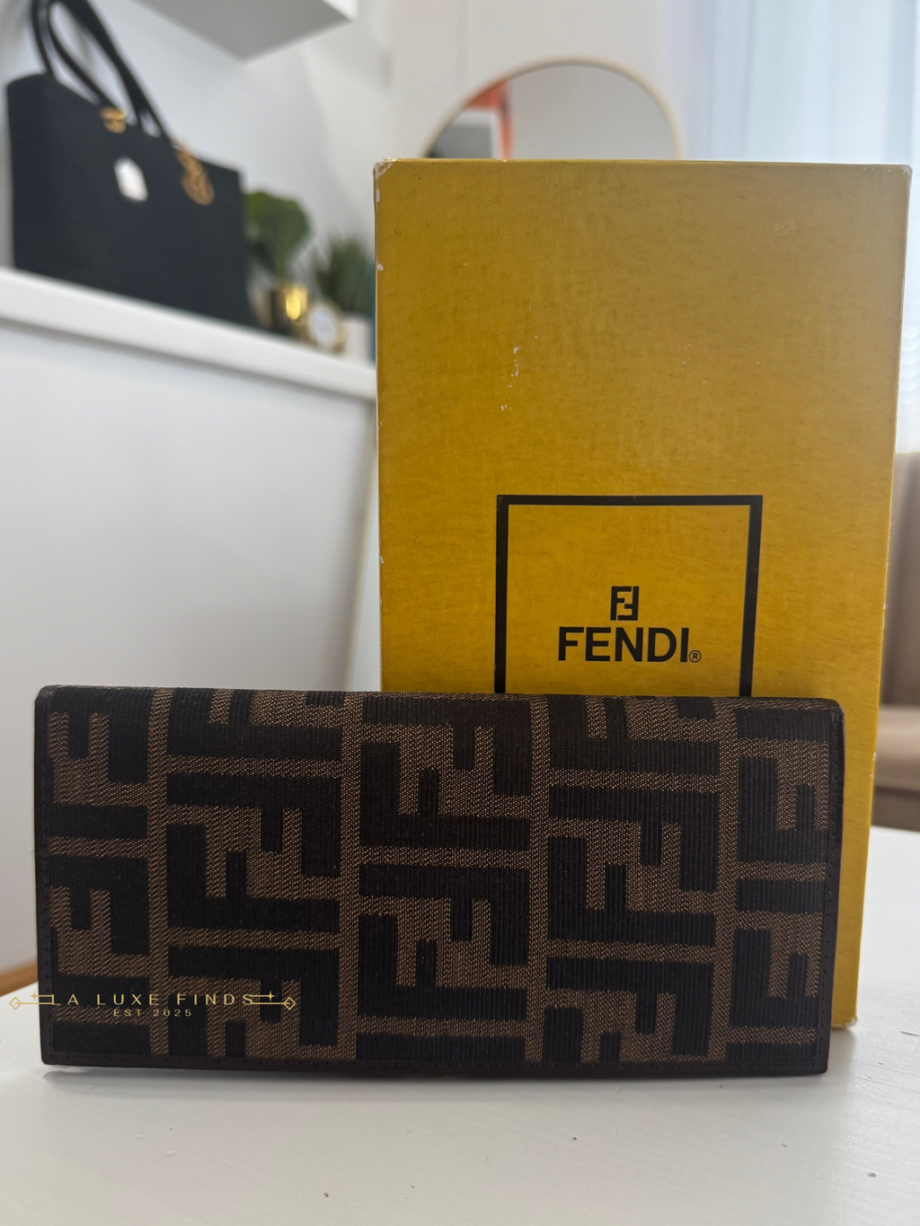 FENDI Zucca Bi-fold Long Wallet