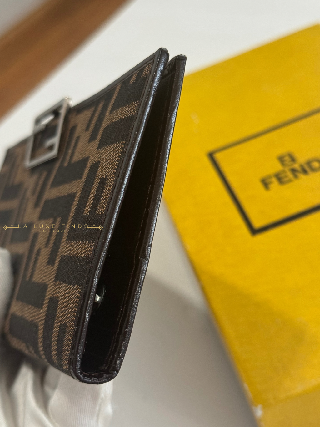 FENDI Zucca Bi-fold Long Wallet