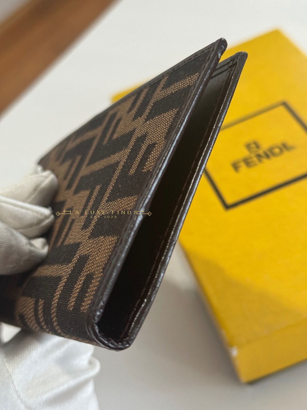 FENDI Zucca Bi-fold Long Wallet