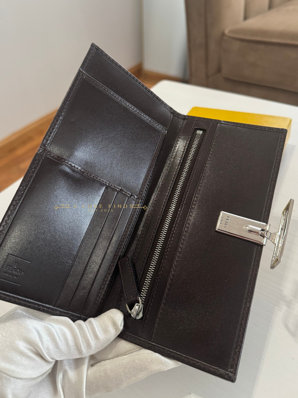 FENDI Zucca Bi-fold Long Wallet