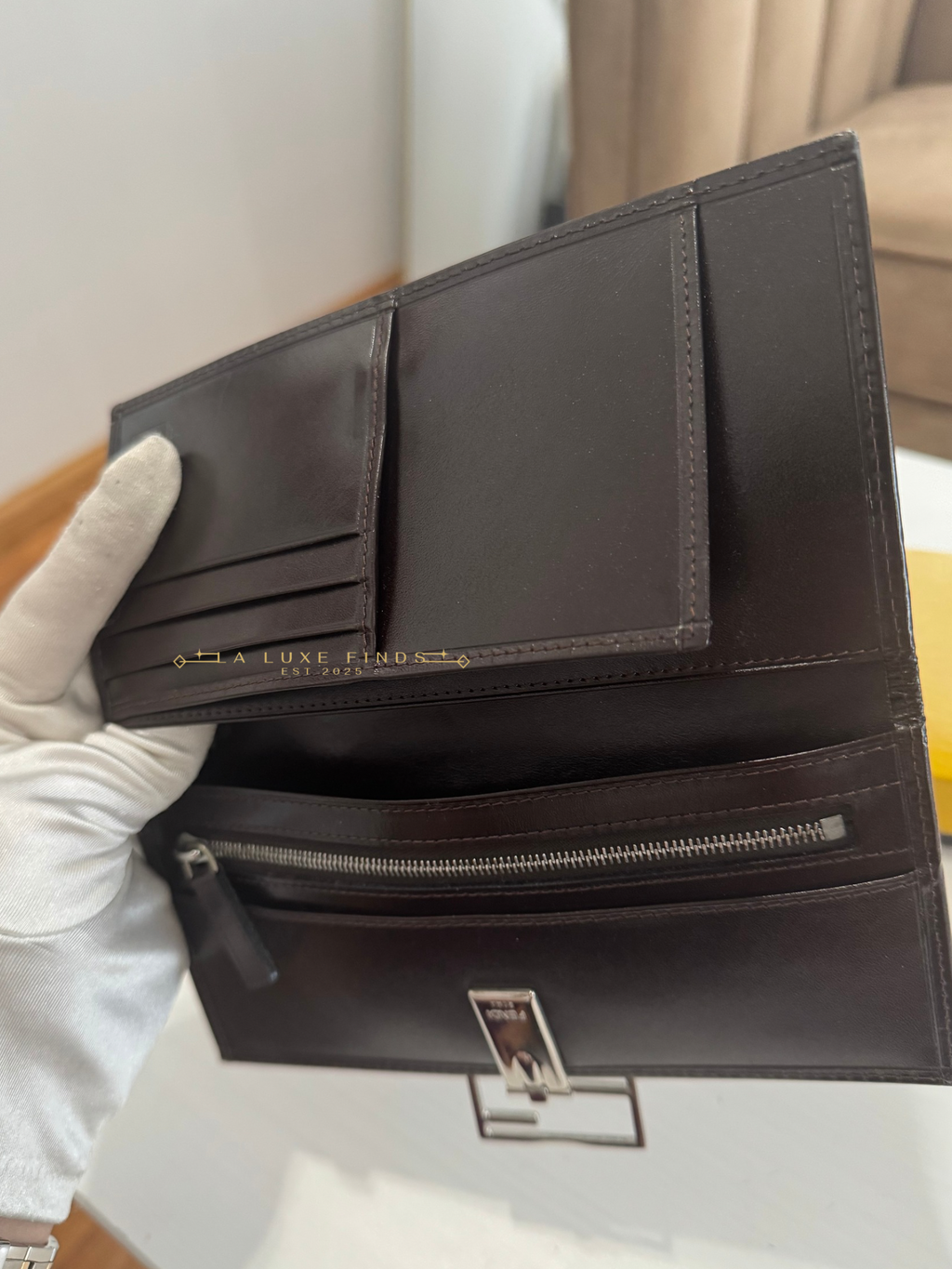 FENDI Zucca Bi-fold Long Wallet