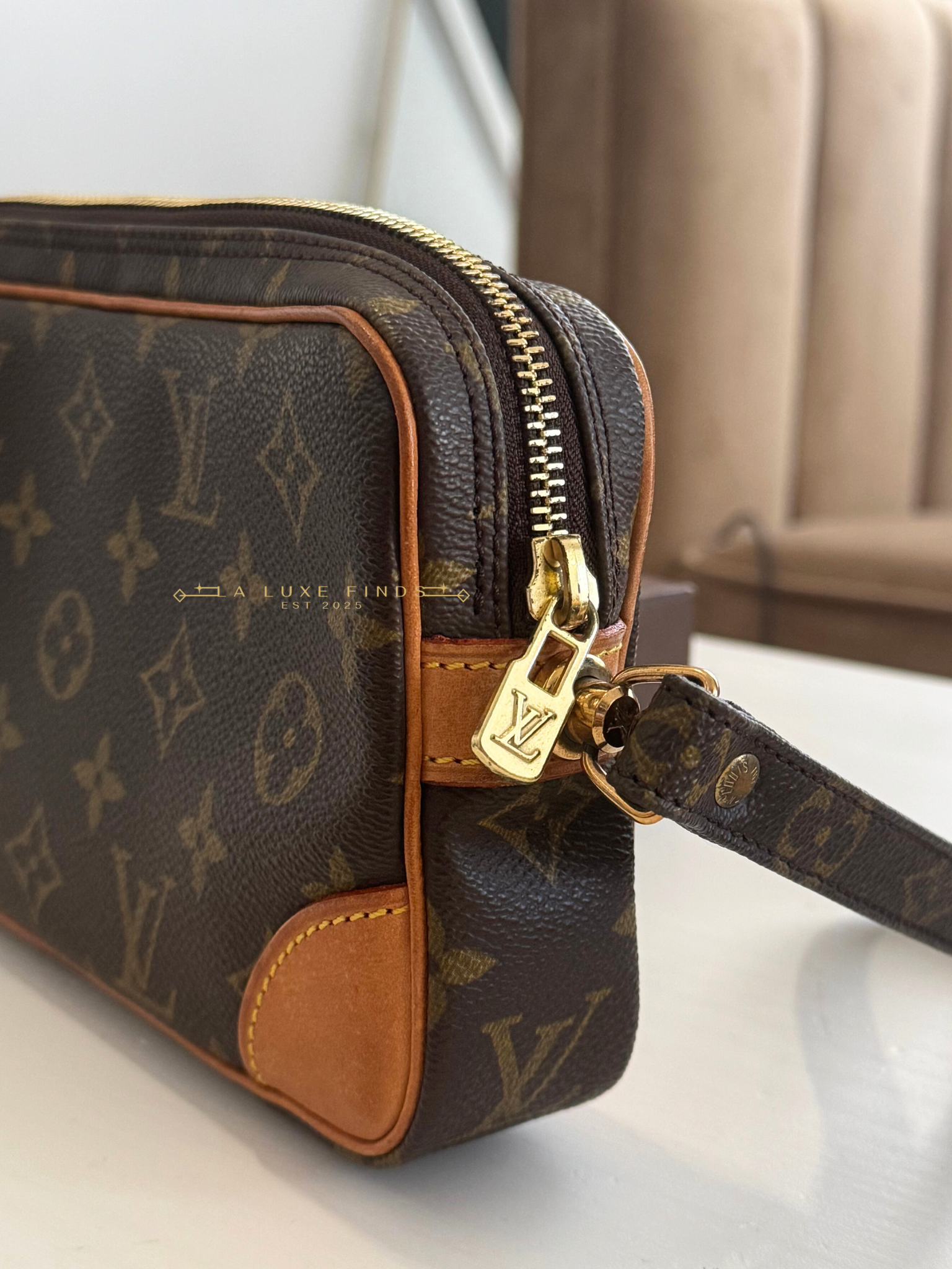 LOUIS VUITTON Marly Dragonne PM Clutch
