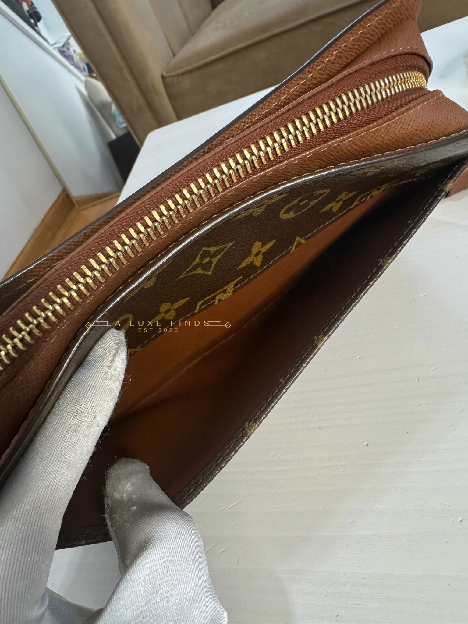 LOUIS VUITTON Monogram Orsay Clutch