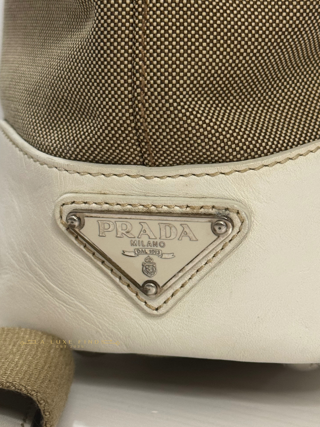 PRADA Logo Jacquard 2-way Bag